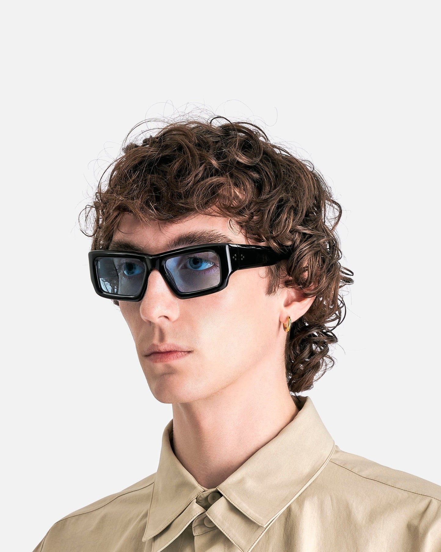 Port Tanger Eyewear OS Sabea Black Acetate/Rif Blue Lens