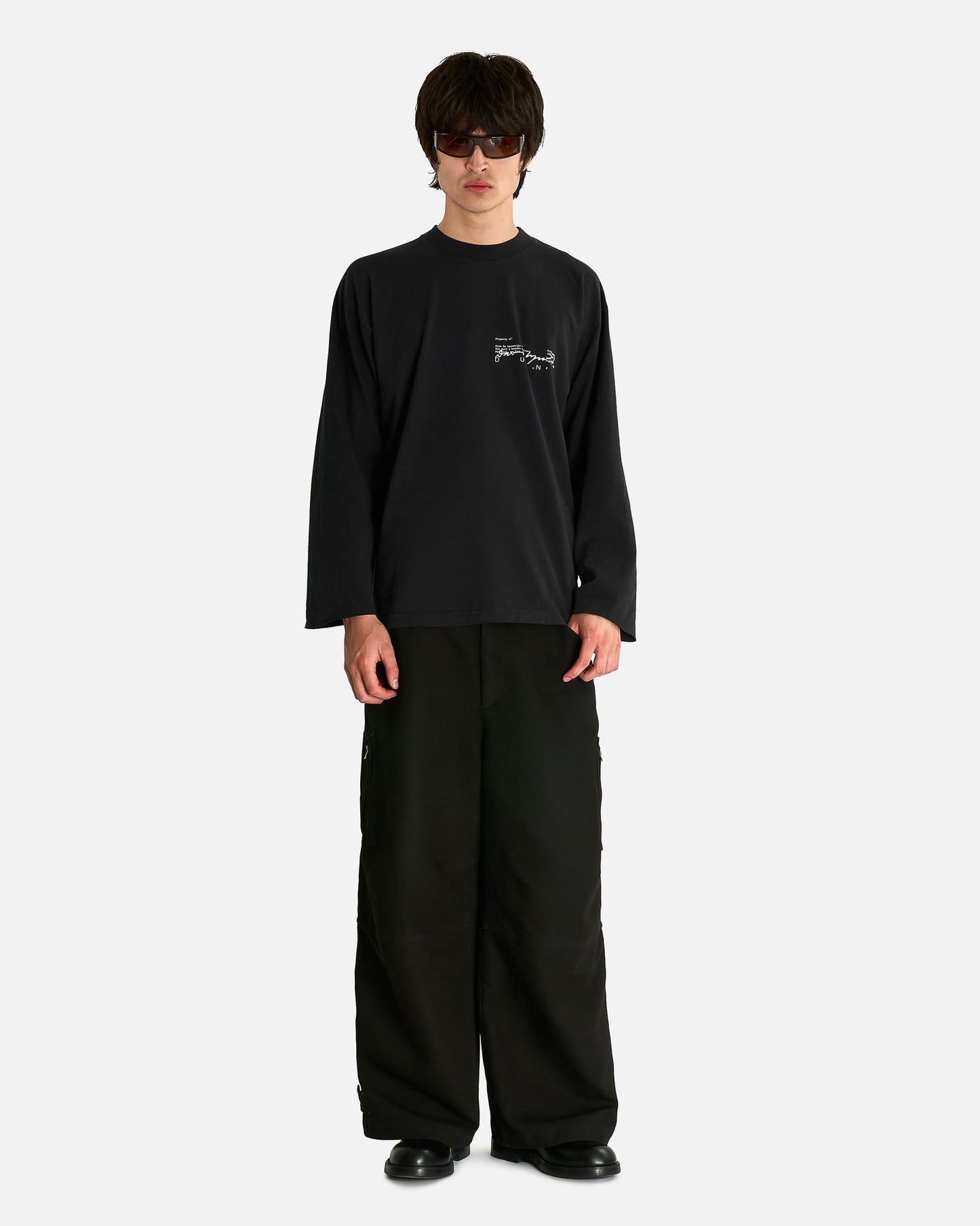 SVRN Men's T-Shirts Sacred Blade Long Sleeve in Black Edge