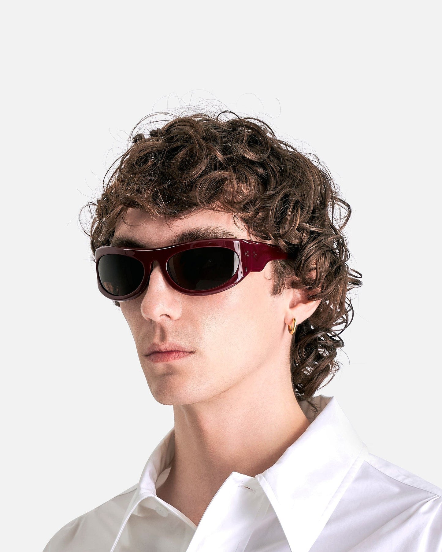 Port Tanger Eyewear OS Safaa Burgundy Acetate/Tobacco Lens