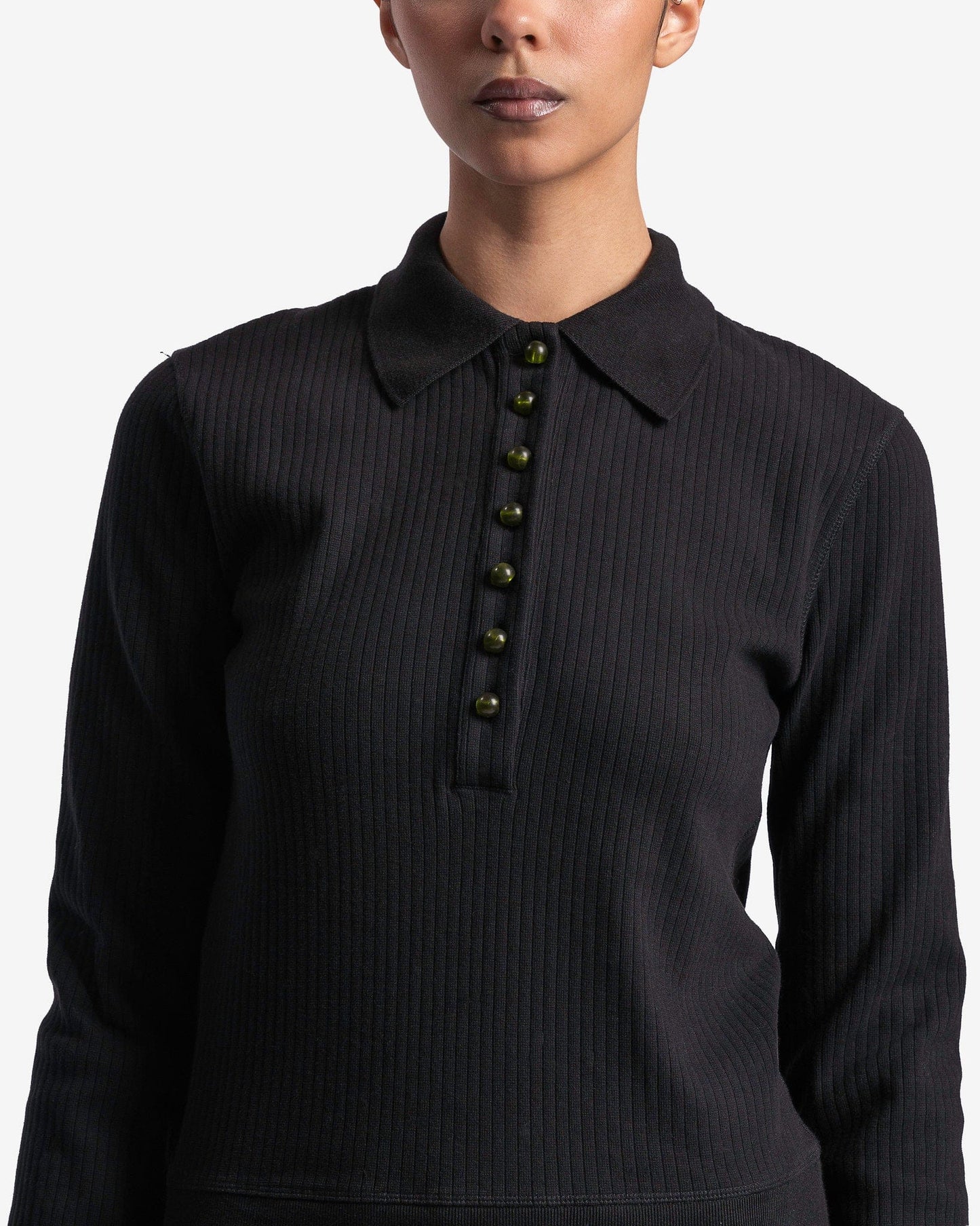 NAMACHEKO Women Tops Samira Polo in Black