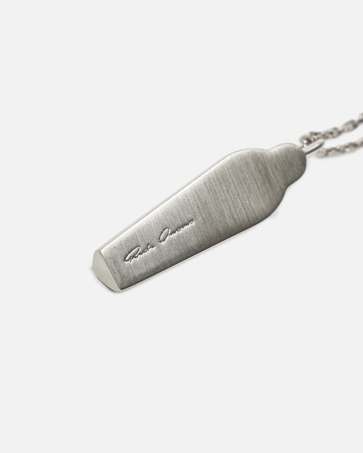 Rick Owens Jewelry Sarcophagus Chain Charm in Palladio