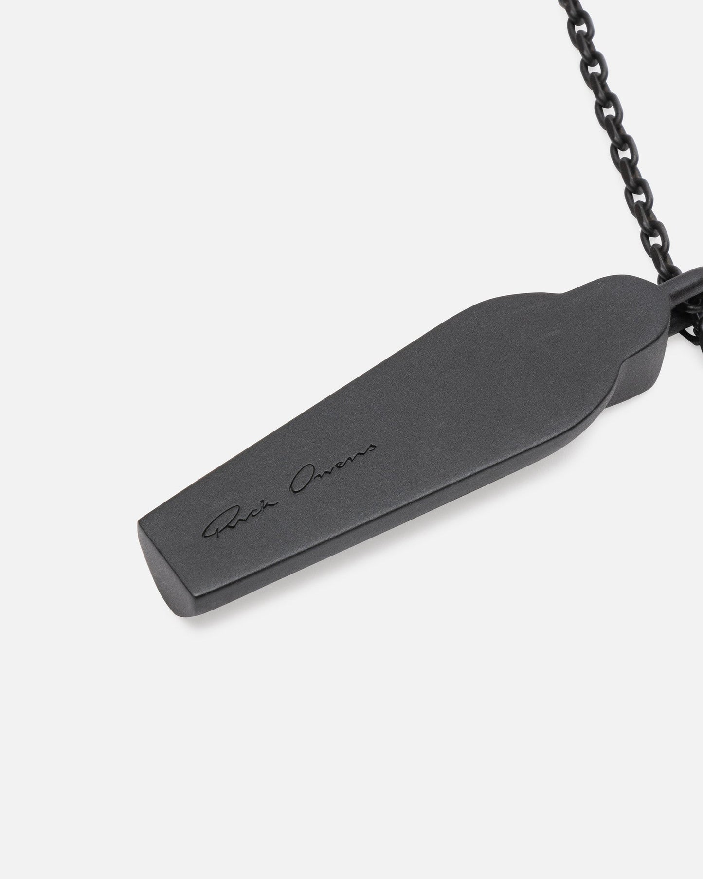Rick Owens Jewelry Sarcophagus Charm in Black