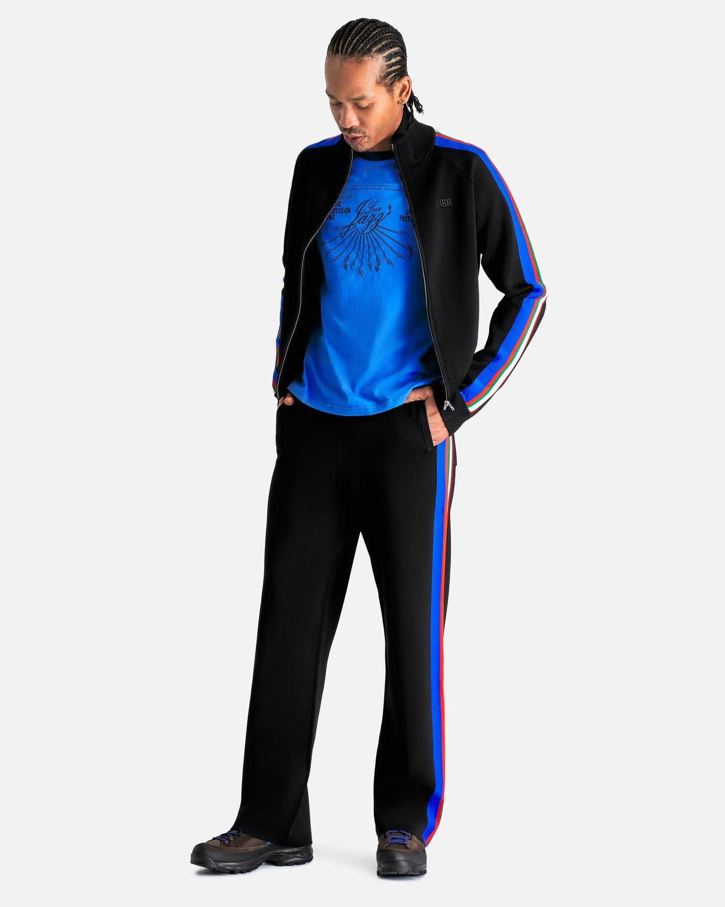 Wales Bonner Men's T-Shirts Saturn T-Shirt in Blue