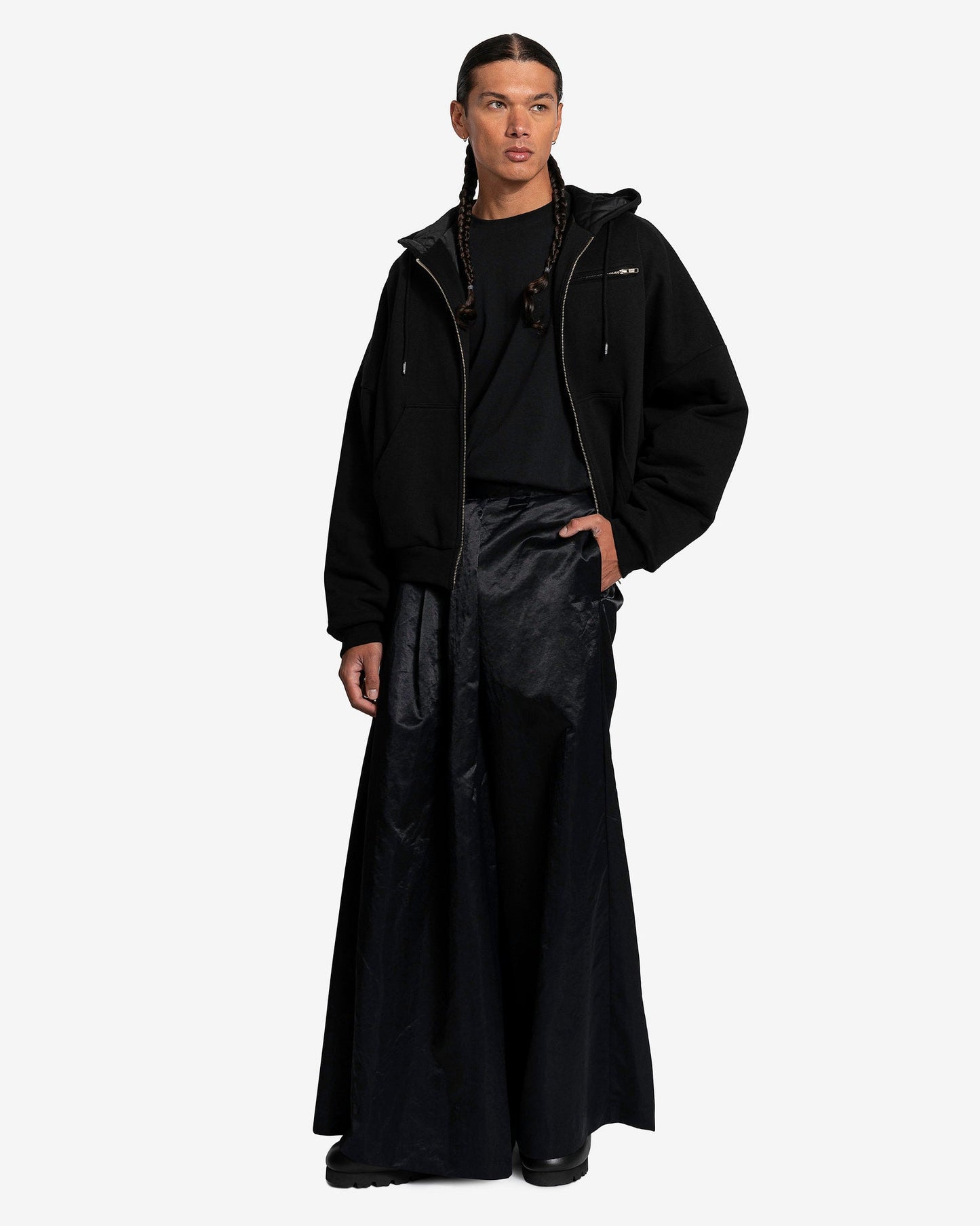 Willy Chavarria Men's Pants Schoolboy Pants in Black