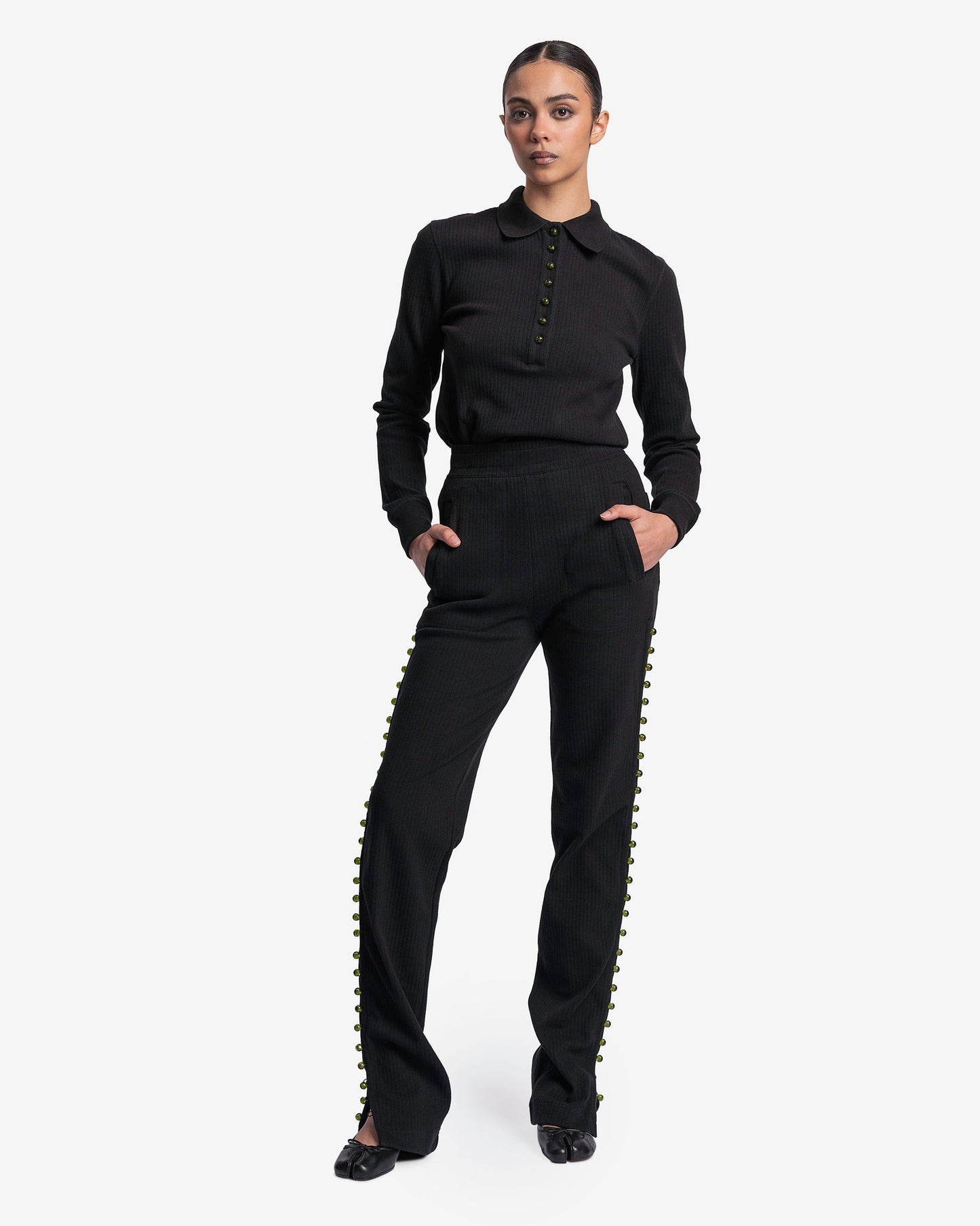 NAMACHEKO Women Pants Seyran Trouser in Black