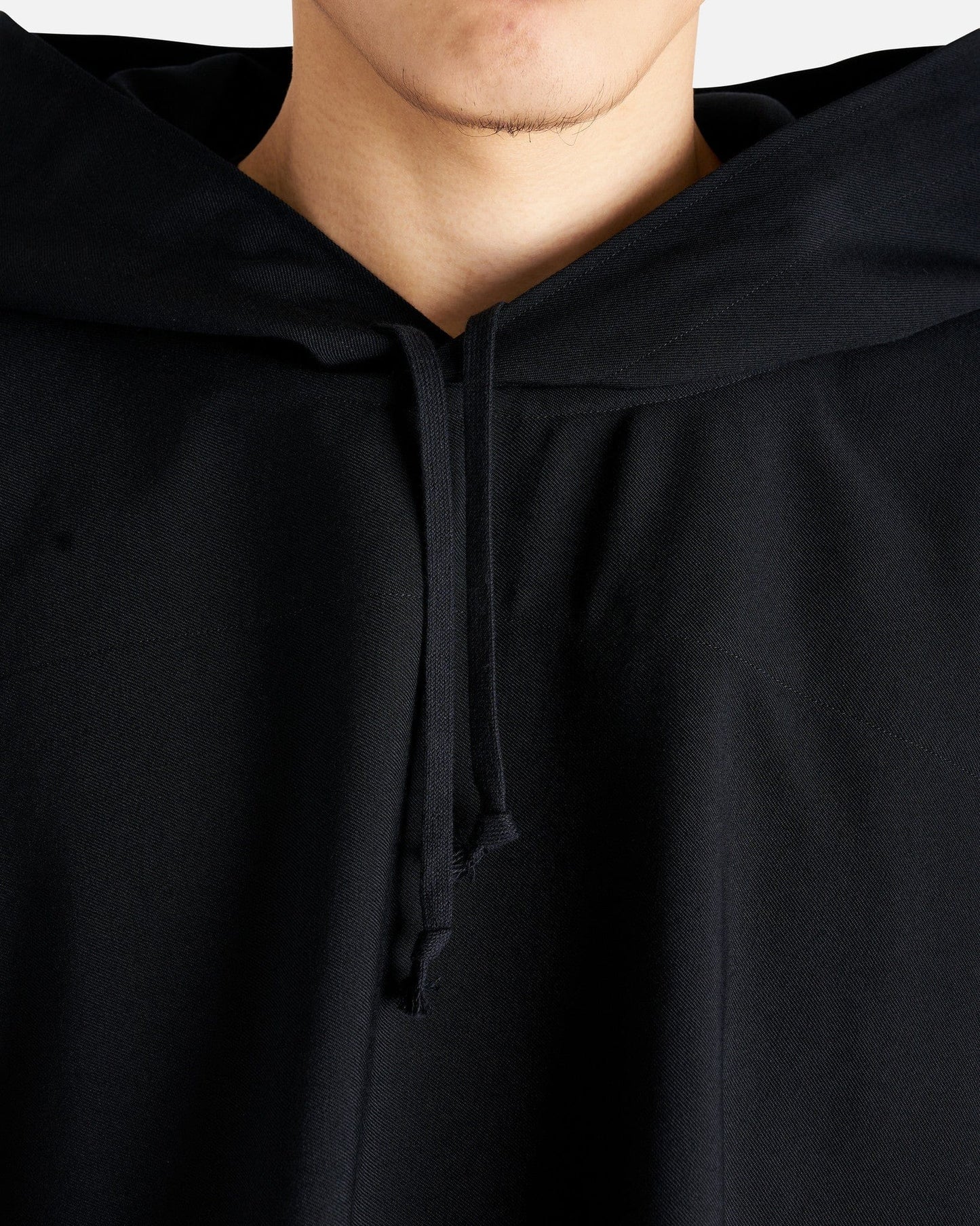 Comme des Garcons Homme Deux Men Sweaters OS Shawl Poncho in Black