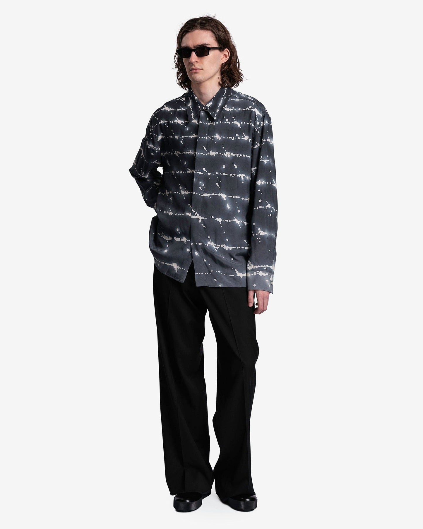 Jil Sander Men's Shirts Shirt in Salt/Pepper