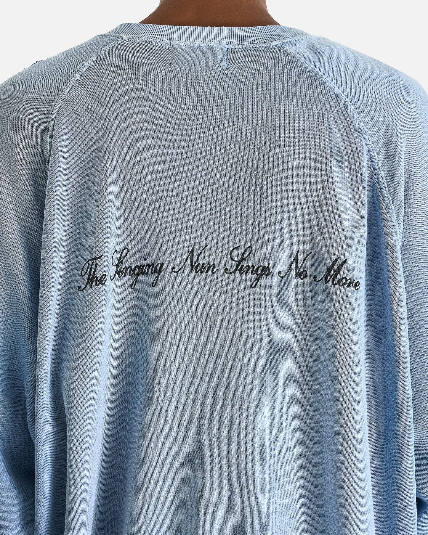 Enfants Riches Deprimes Men's Sweatshirts Singing Nun Raglan Crewneck Sweatshirt in Damaged Lavender