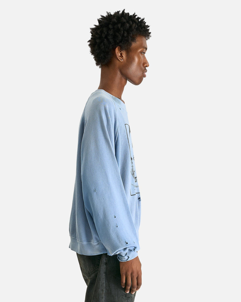 Enfants Riches Deprimes Men's Sweatshirts Singing Nun Raglan Crewneck Sweatshirt in Damaged Lavender