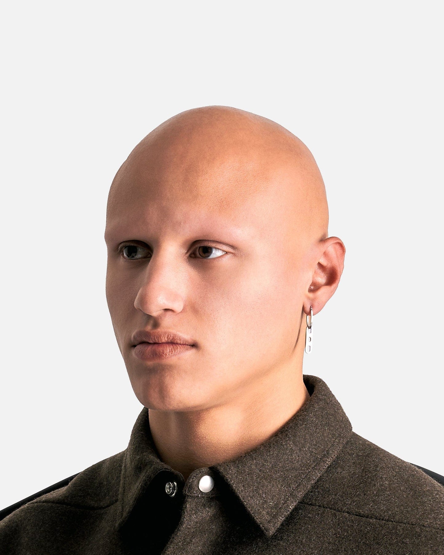 Rick Owens Jewelry OS Single Link Earring in Palladio