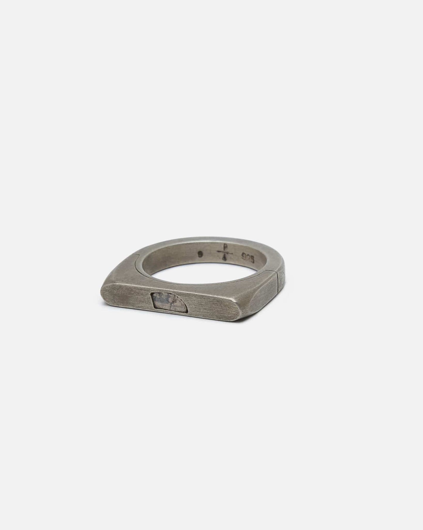 Parts of Four Jewelry 9 Sistema Ring in 0.1 CT / Diamond Slab / Oval / 4mm / DA, DIA