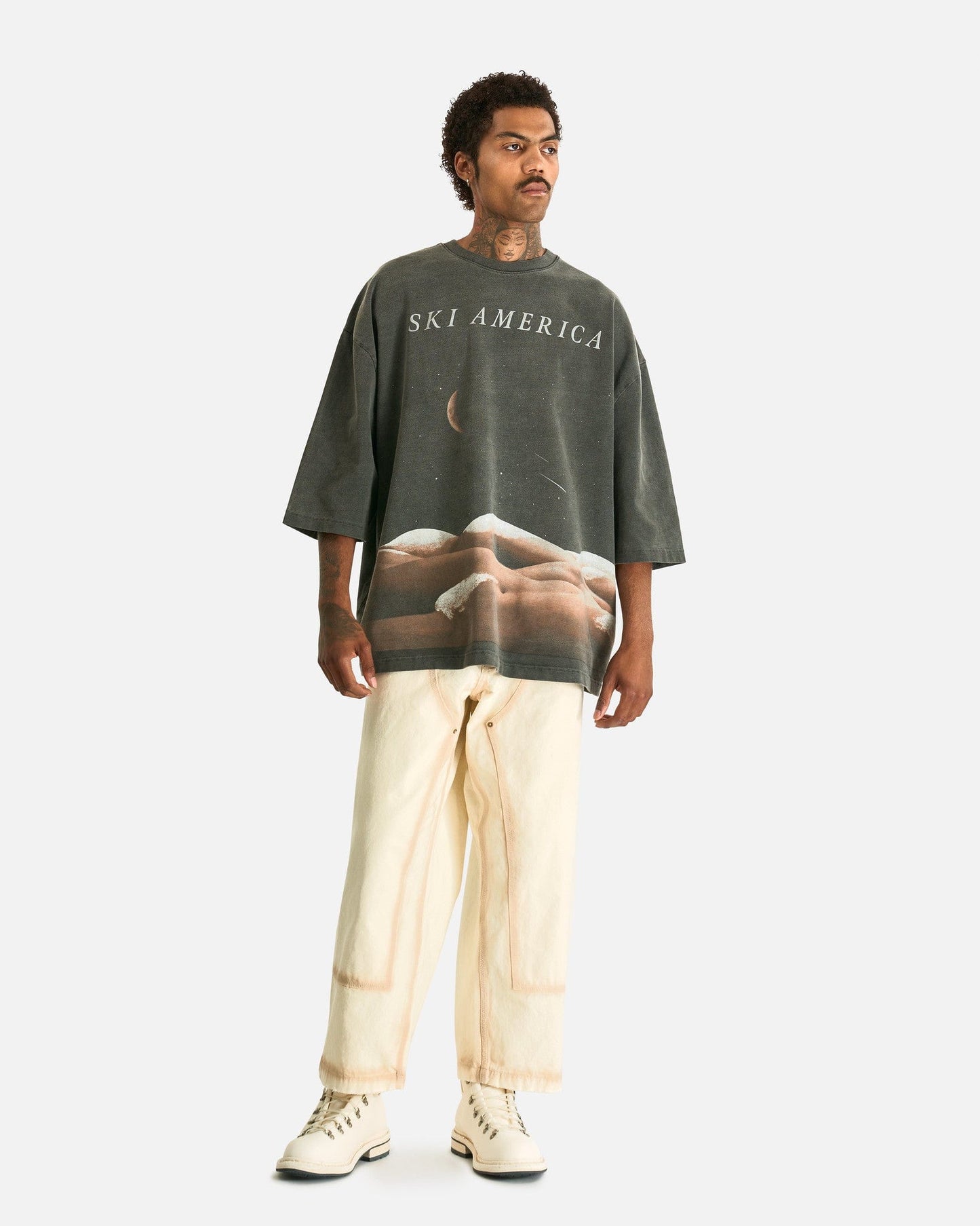 Willy Chavarria Men's Shirts Ski America in Black