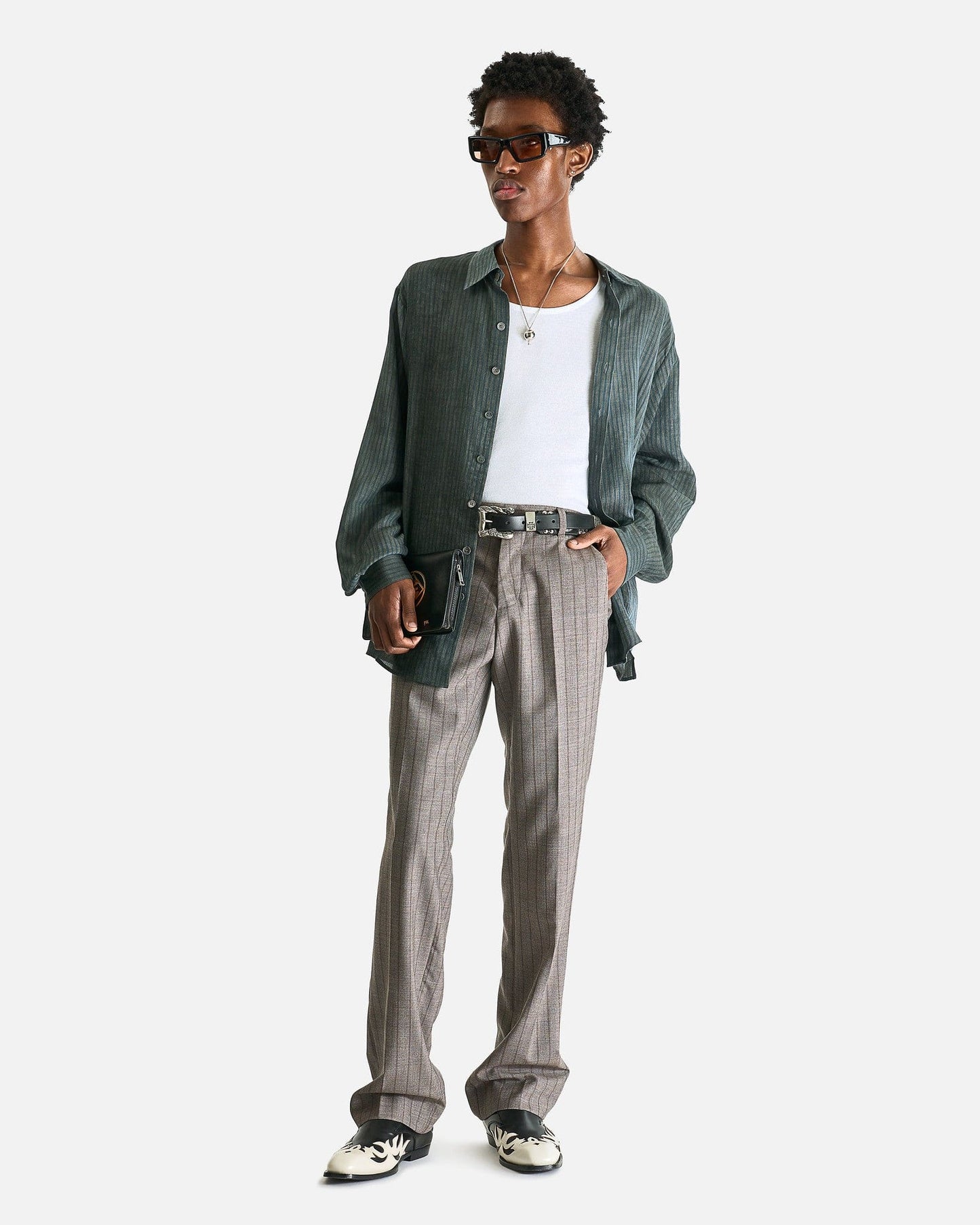 Enfants Riches Deprimes Men's Pants Skinny Lieutenant Trousers in Black