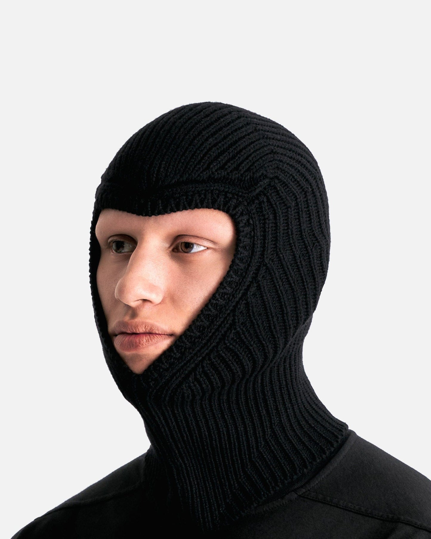 Rick Owens Men's Hats OS Skull Balaclava in Black