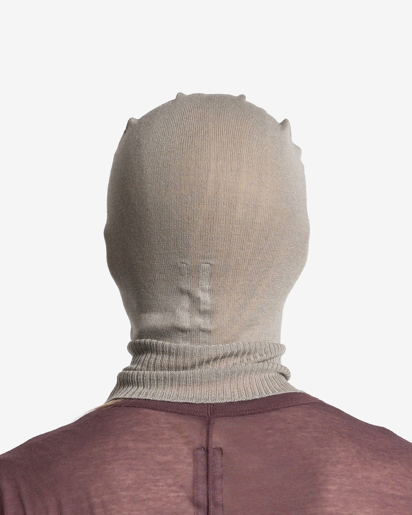 Rick Owens Men's Hats O/S Skull Balaclava in Pearl