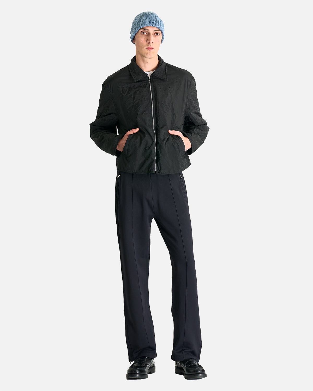 Our Legacy Men's Jackets Slight Jacket in Shining Black Crinkle Solaro