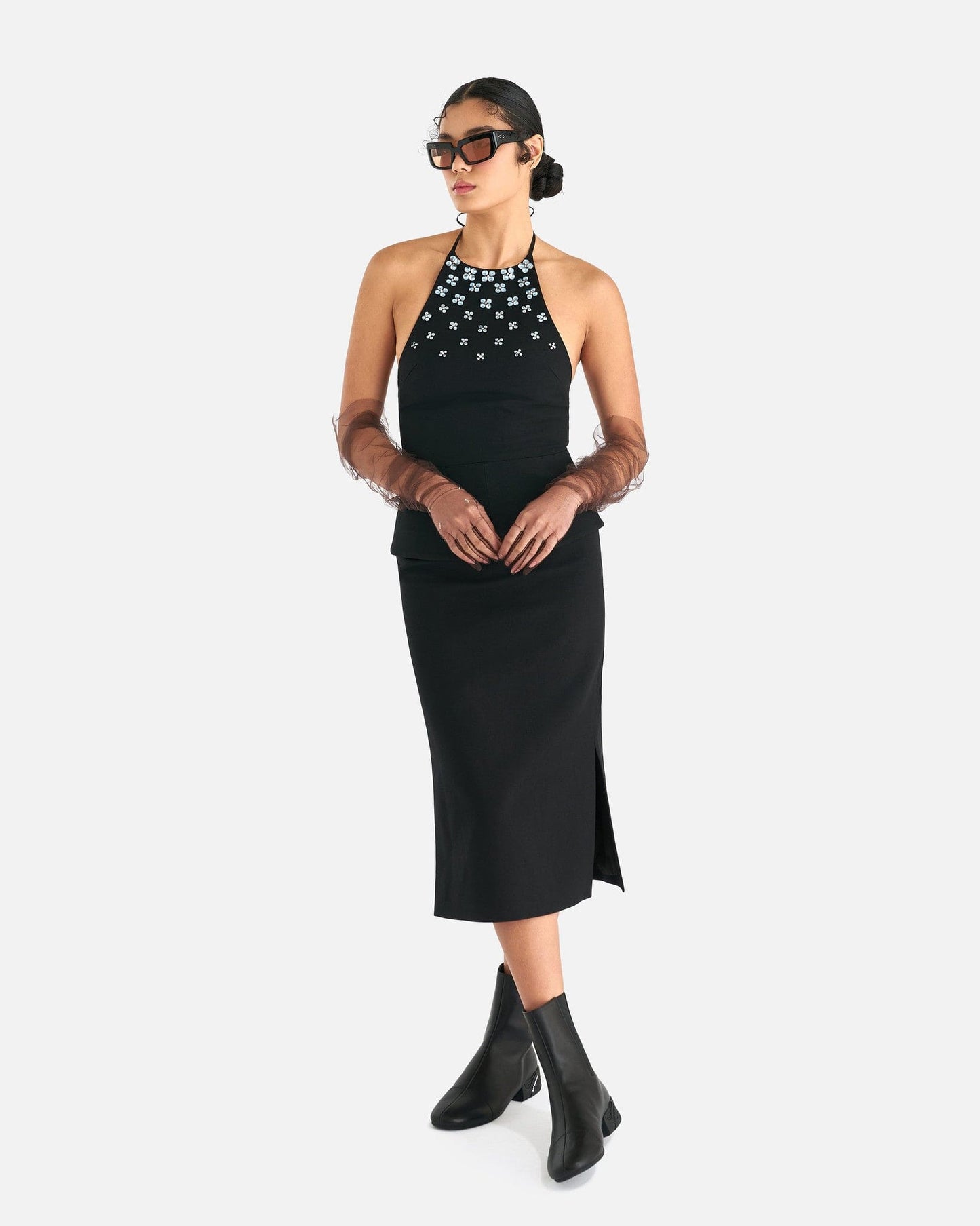 ShuShu/Tong Women Tops Slim Halter Top in Black