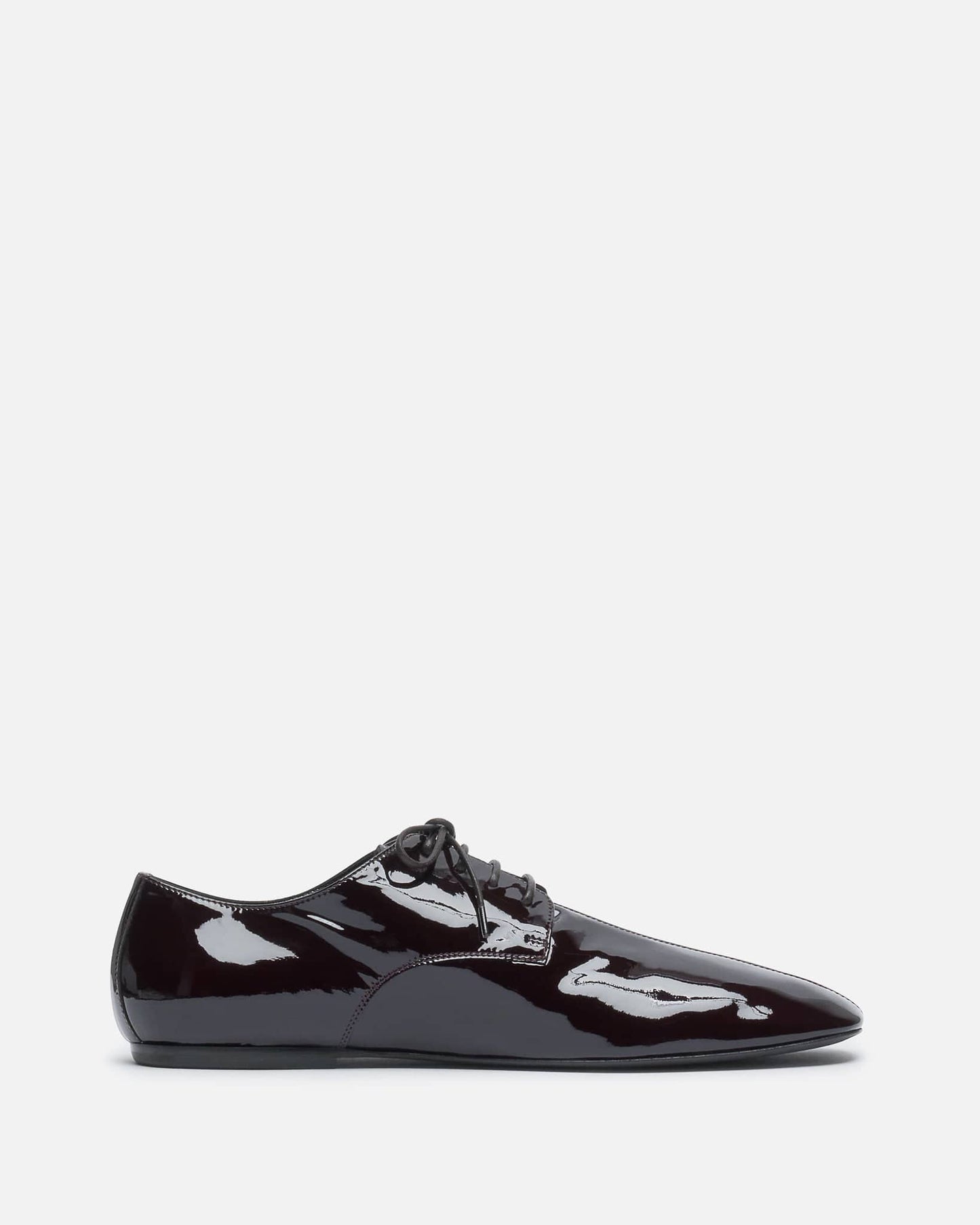Dries Van Noten Men's Shoes Slim Leather Laceup in Burgundy