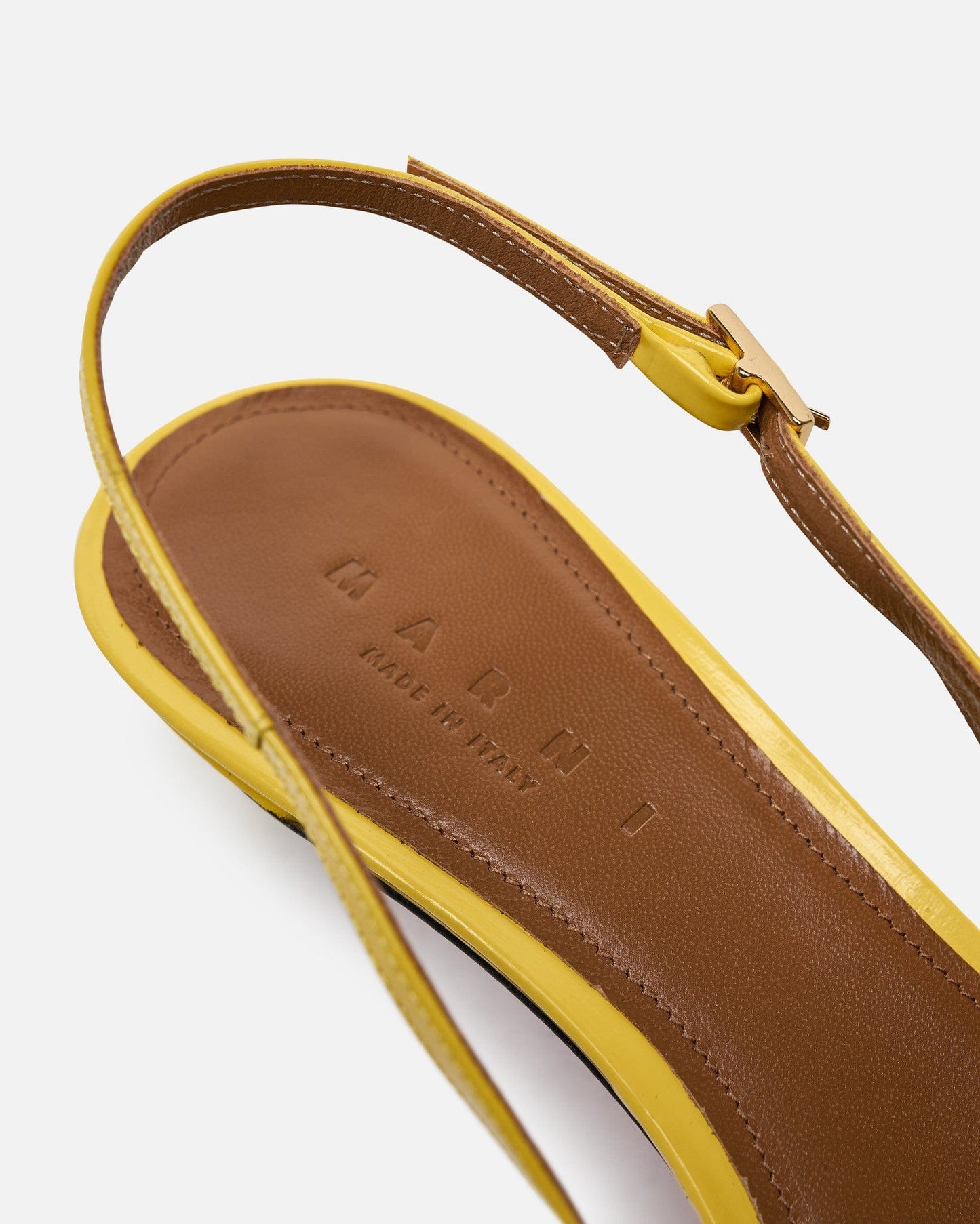 Marni Women Heels Sling Back in Lemon