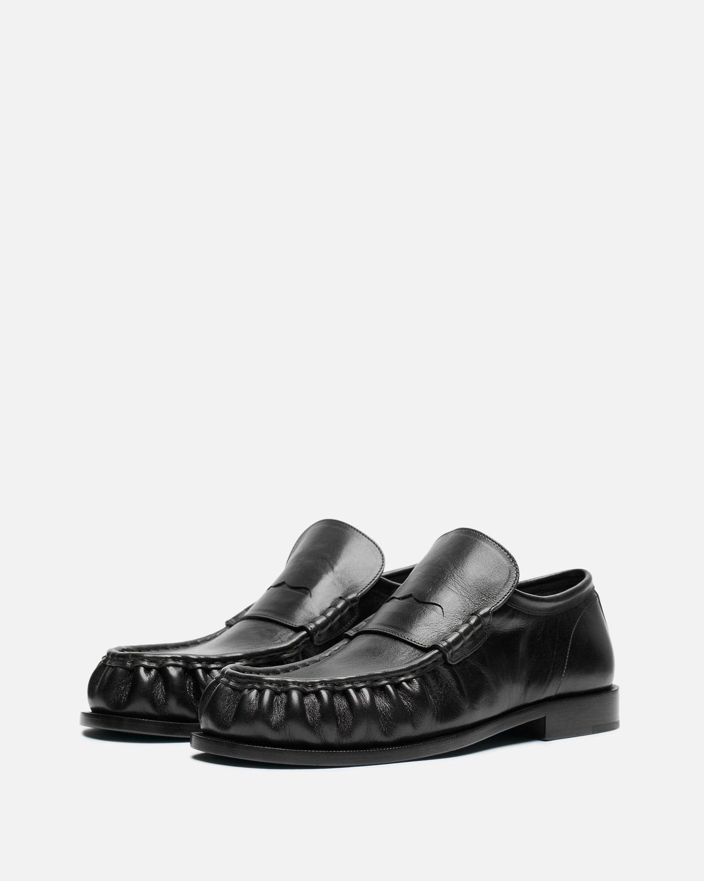 Dries Van Noten Men's Shoes Slip-On Penny Loafers in Dark Green