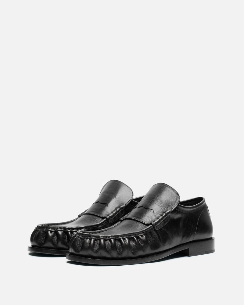 Dries Van Noten Men's Shoes Slip-On Penny Loafers in Dark Green