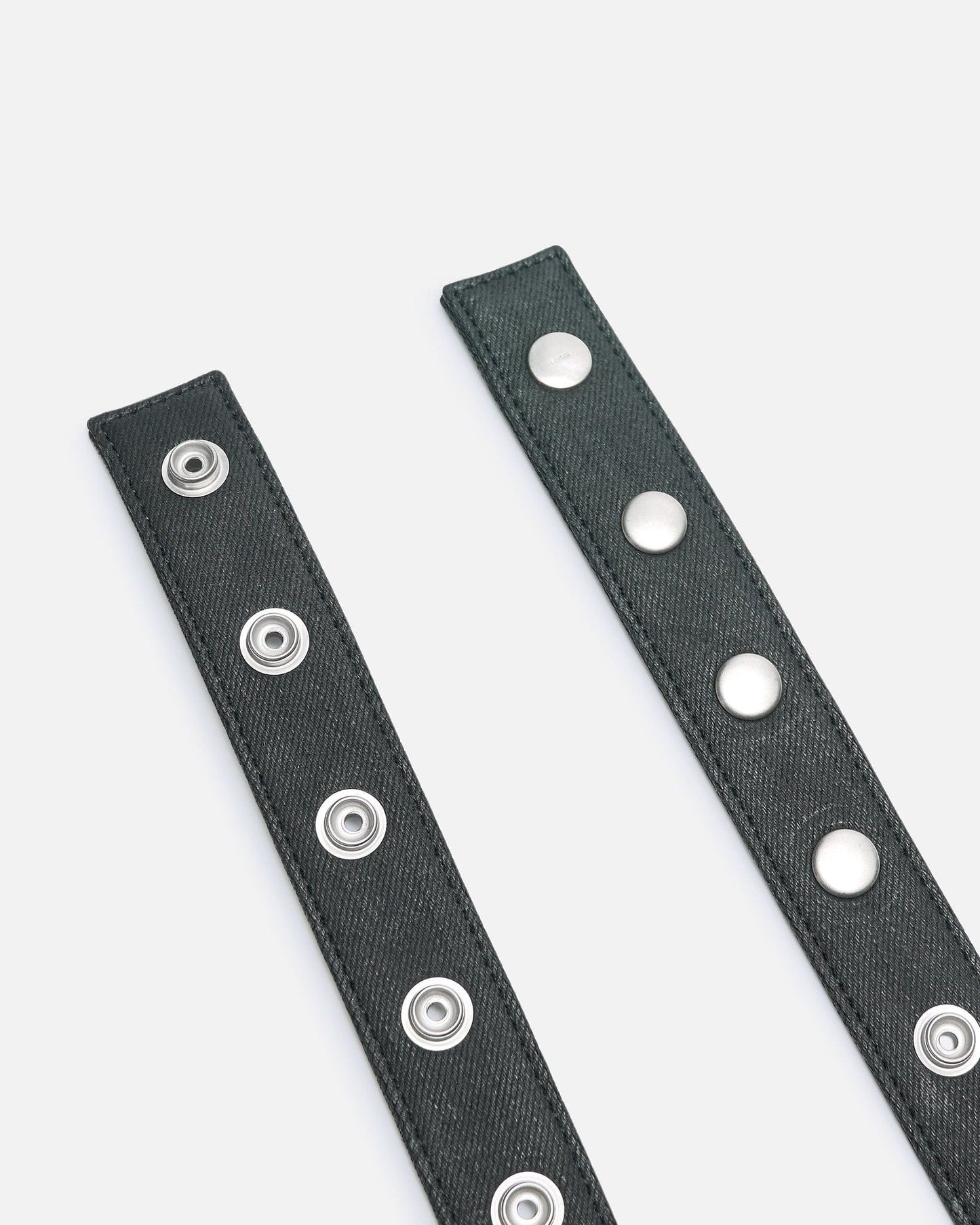 Rick Owens DRKSHDW Unisex OS Snaps Belt in Black Wax