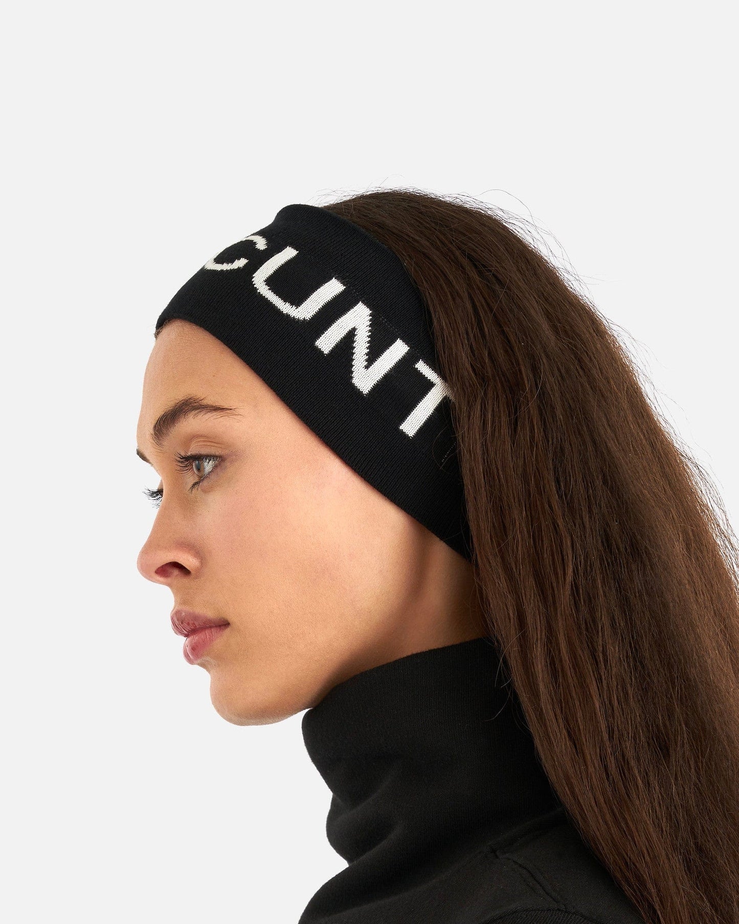 Rick Owens DRKSHDW Men's Hats O/S 'So Cunt' Headband in Black/Milk