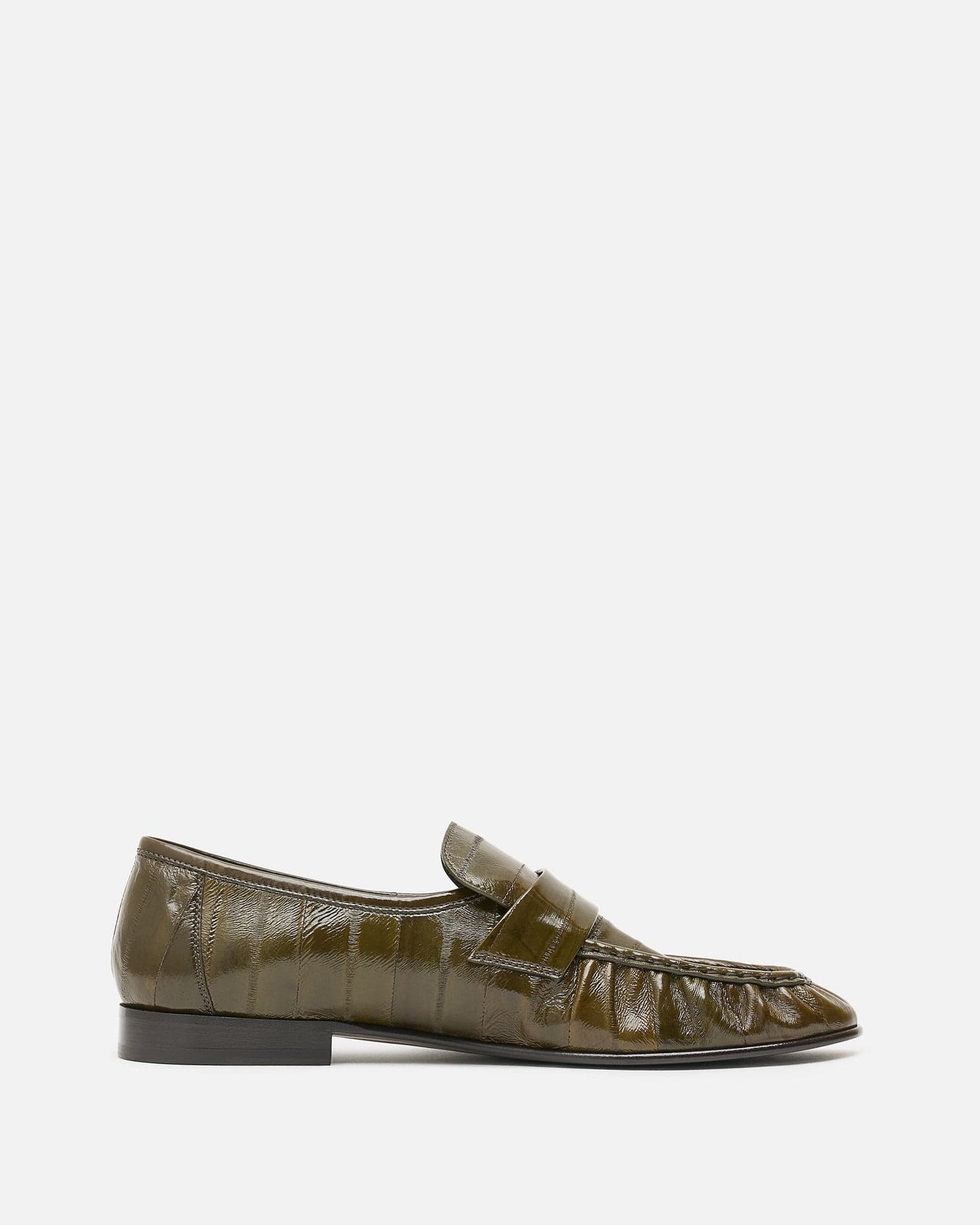 The Row Men's Shoes Soft Loafer in Olive