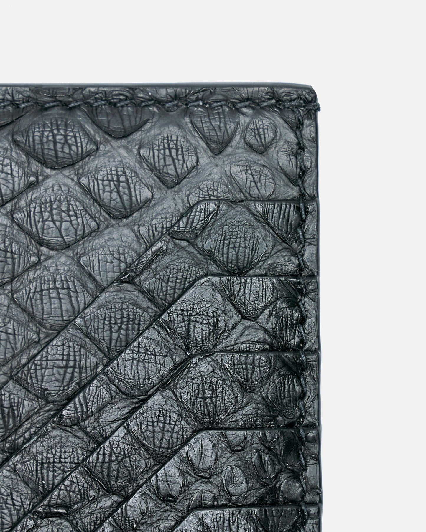 Rick Owens Leather Goods OS Square Credit Card Holder in Black