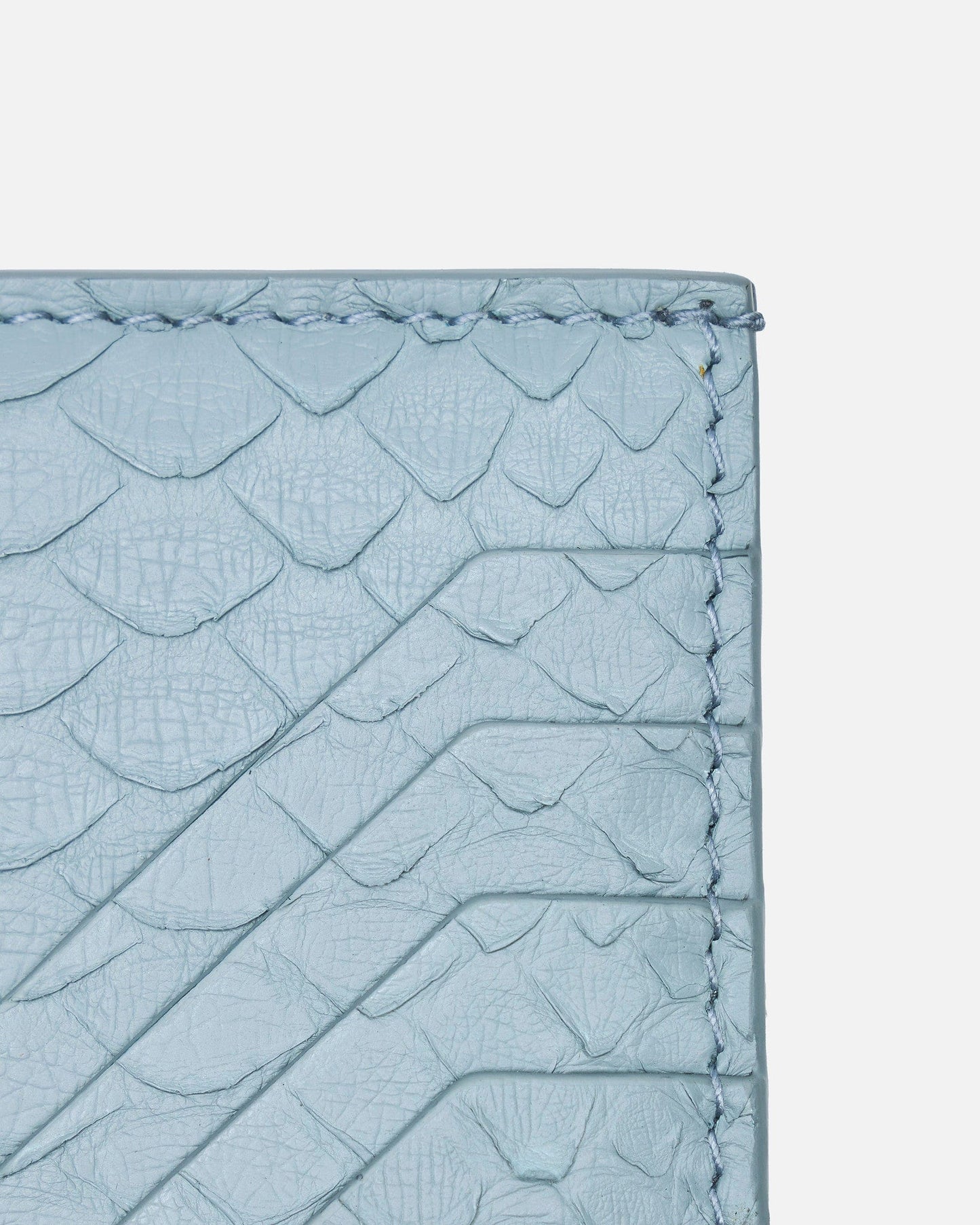 Rick Owens Leather Goods OS Square Credit Card Holder in Pale Blue
