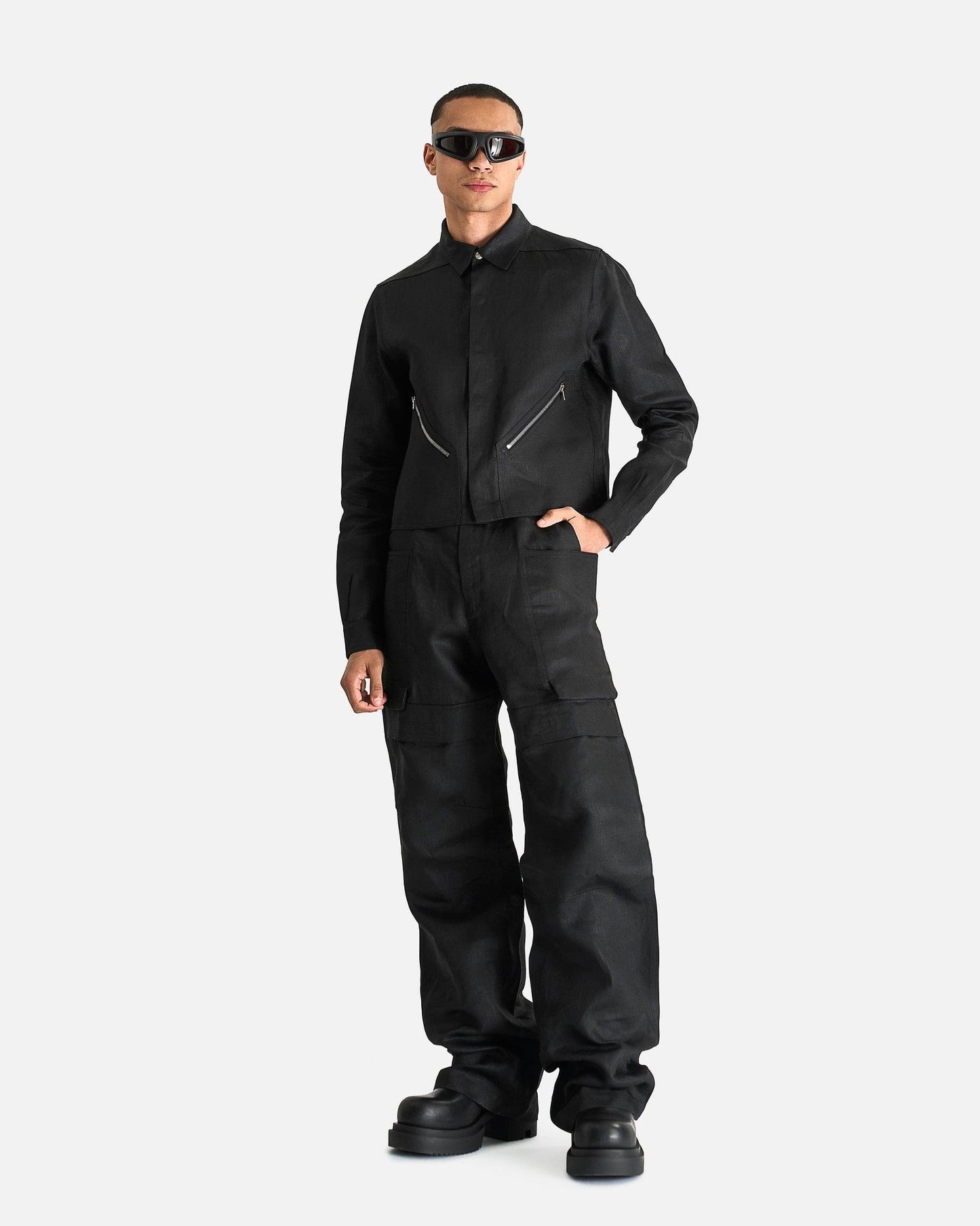 Rick Owens Men's Pants Stefan Cargo Pants in Black