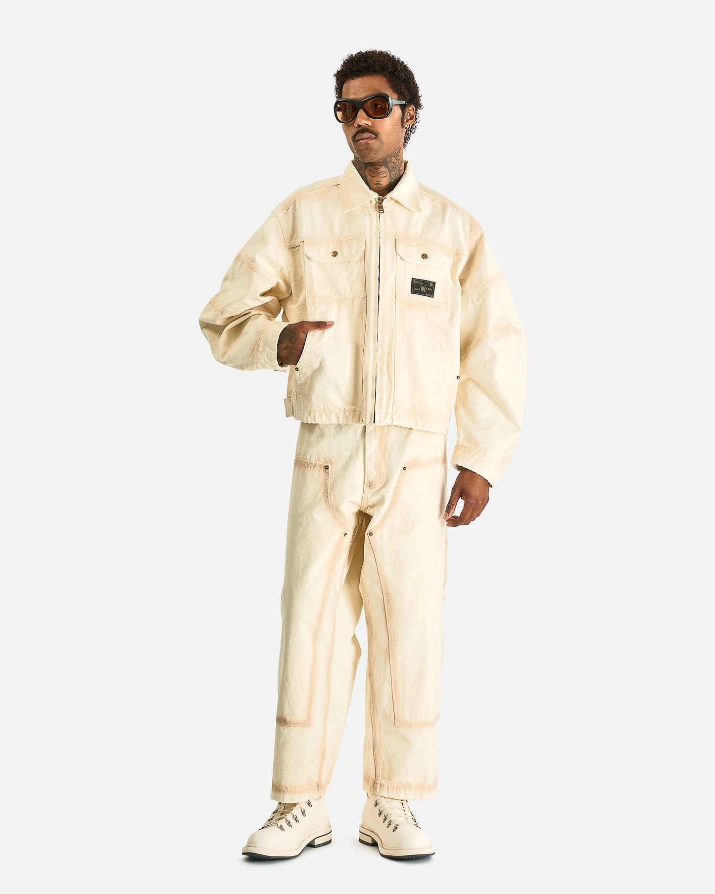 Willy Chavarria Men's Jackets Stockton Work Jacket in White