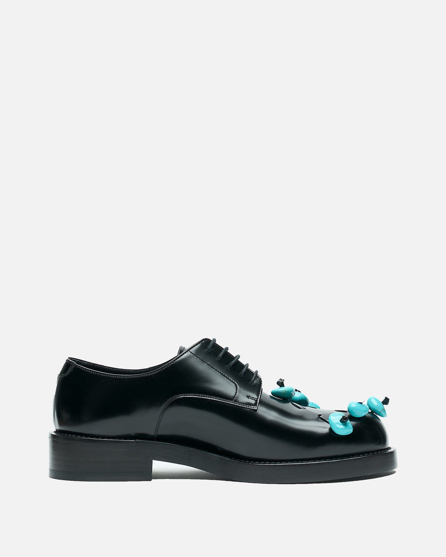 NAMACHEKO Men's Shoes Stone Derby in Black