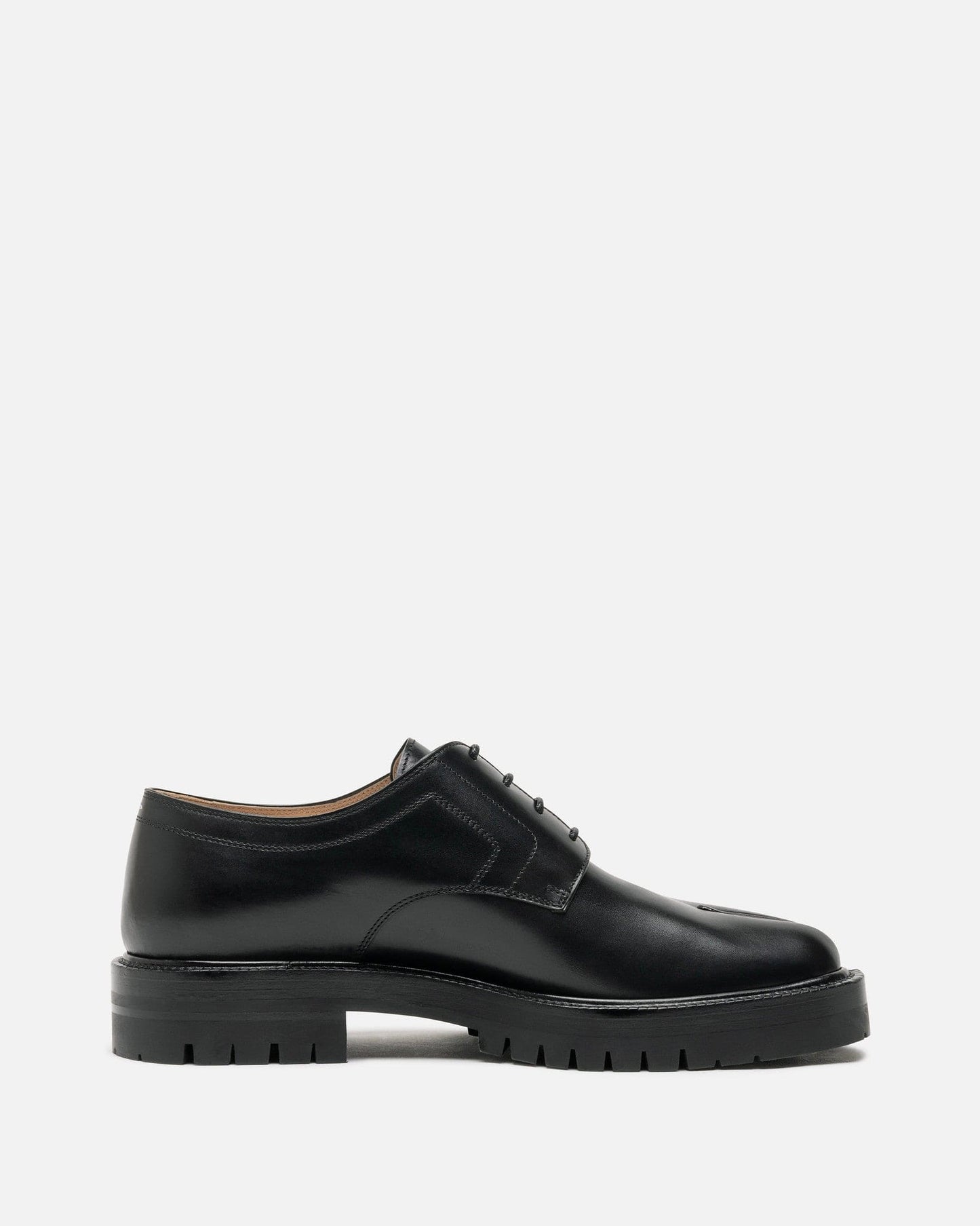 Maison Margiela Men's Shoes Tabi County Lace-Up Shoe in Black