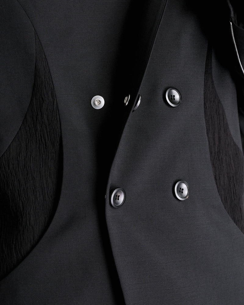 CMMAWEAR Men's Jackets Tailored Shawl Collar Jacket in Black