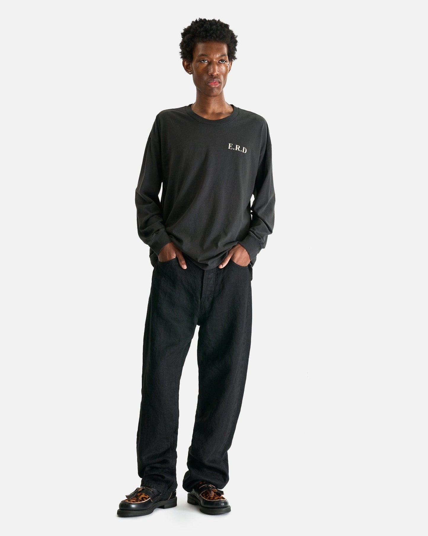 Enfants Riches Deprimes Men's T-Shirts Taking the Cure LS T-Shirt in Faded Black