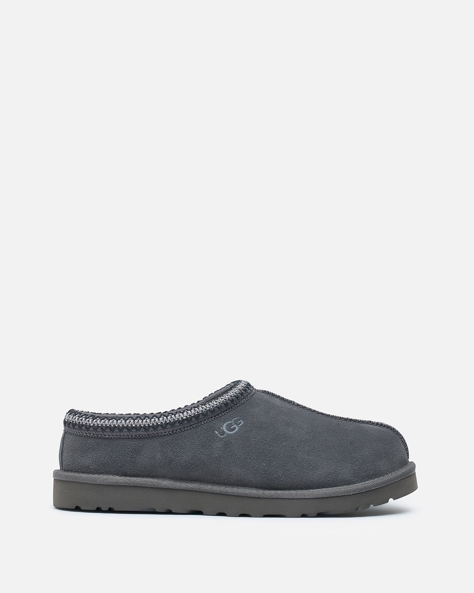 UGG Men\'s Dark Gray Suede Loafers PREOWNED UGG MENS GREY SLIP ON LOAFERS SIZE 12 | eBay main image 2