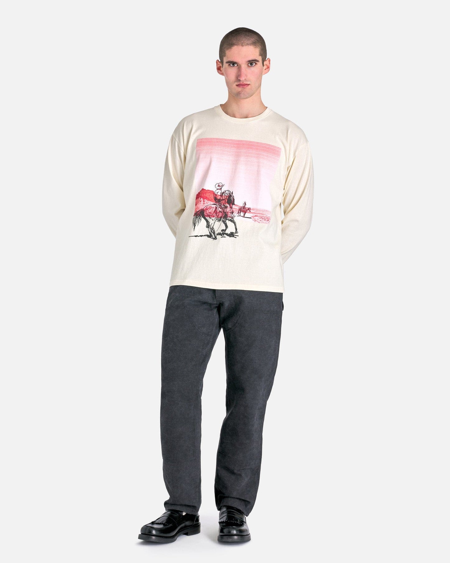 One of These Days Men's T-Shirts Temptation Longsleeve in Bone