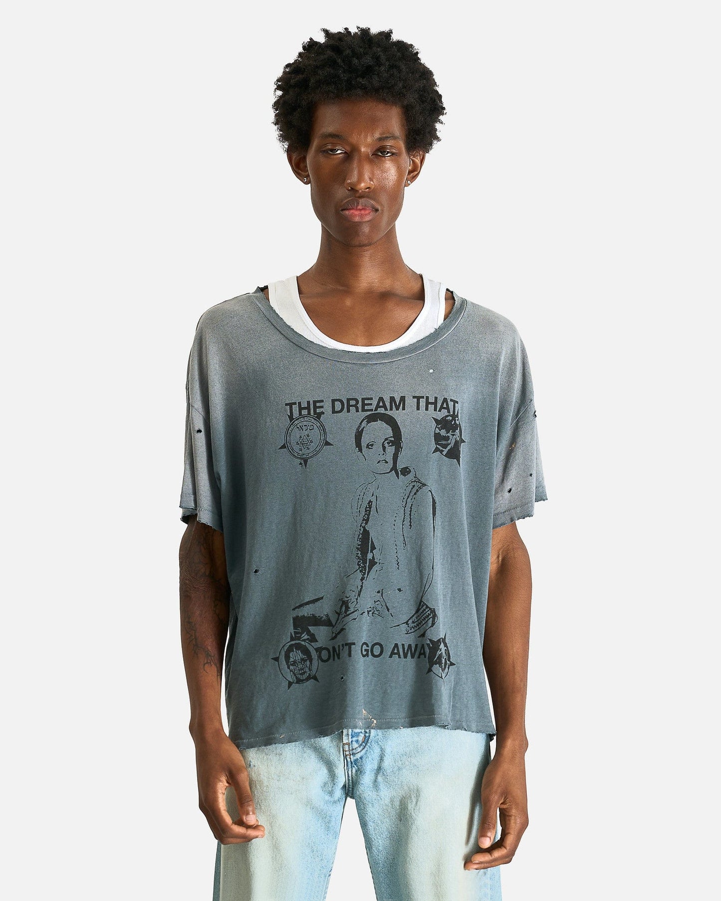 Enfants Riches Deprimes Men's T-Shirts "The Dream That Won't Go Away" T-Shirt in Xerox Blue