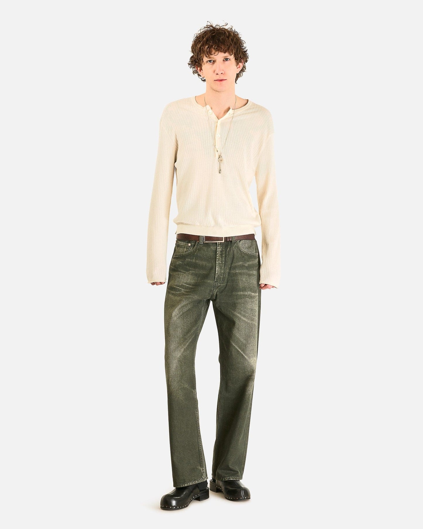 Our Legacy Men's Jeans Third Cut in Black Aurora