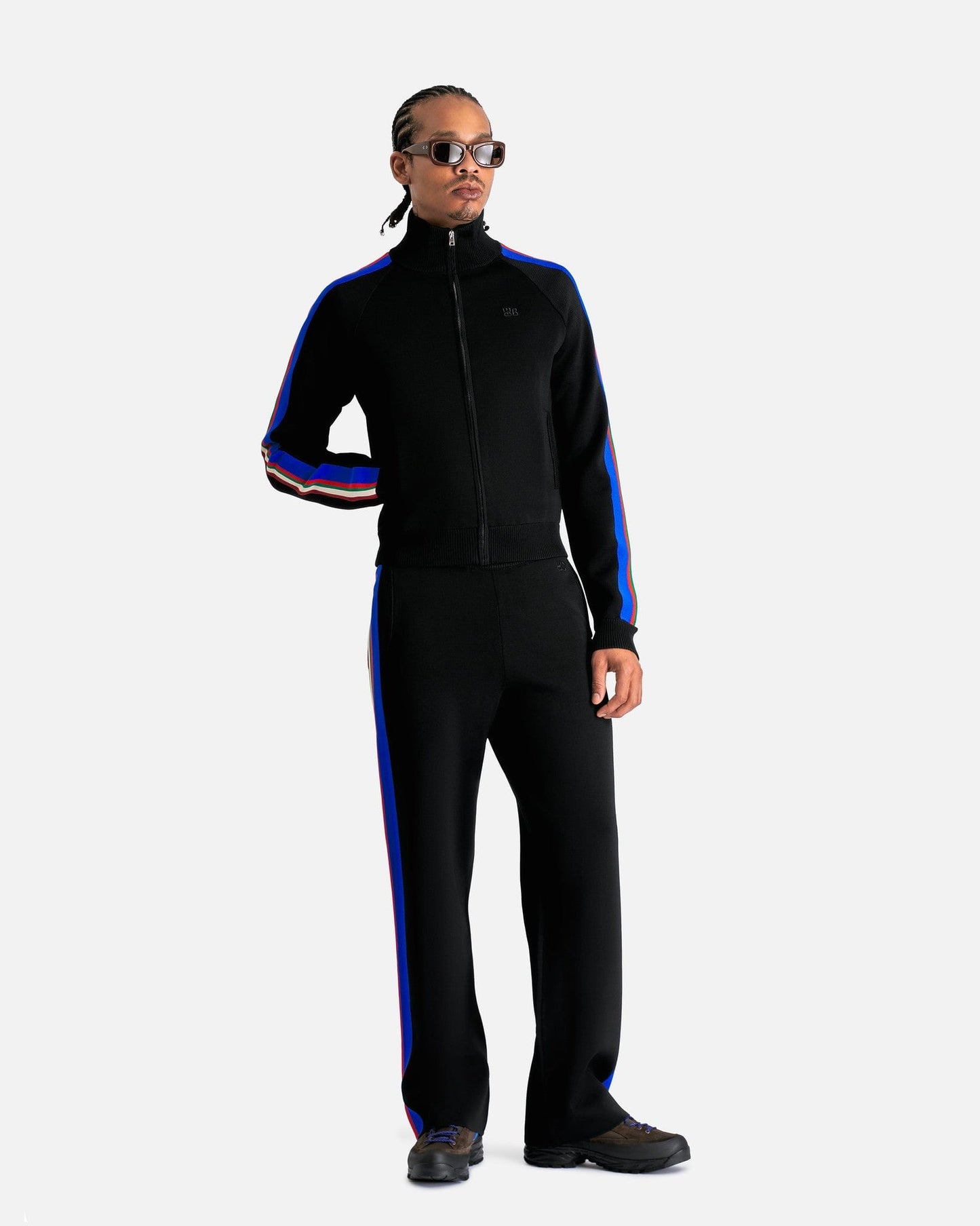 Wales Bonner Men's Pants Tide Track Pant in Black