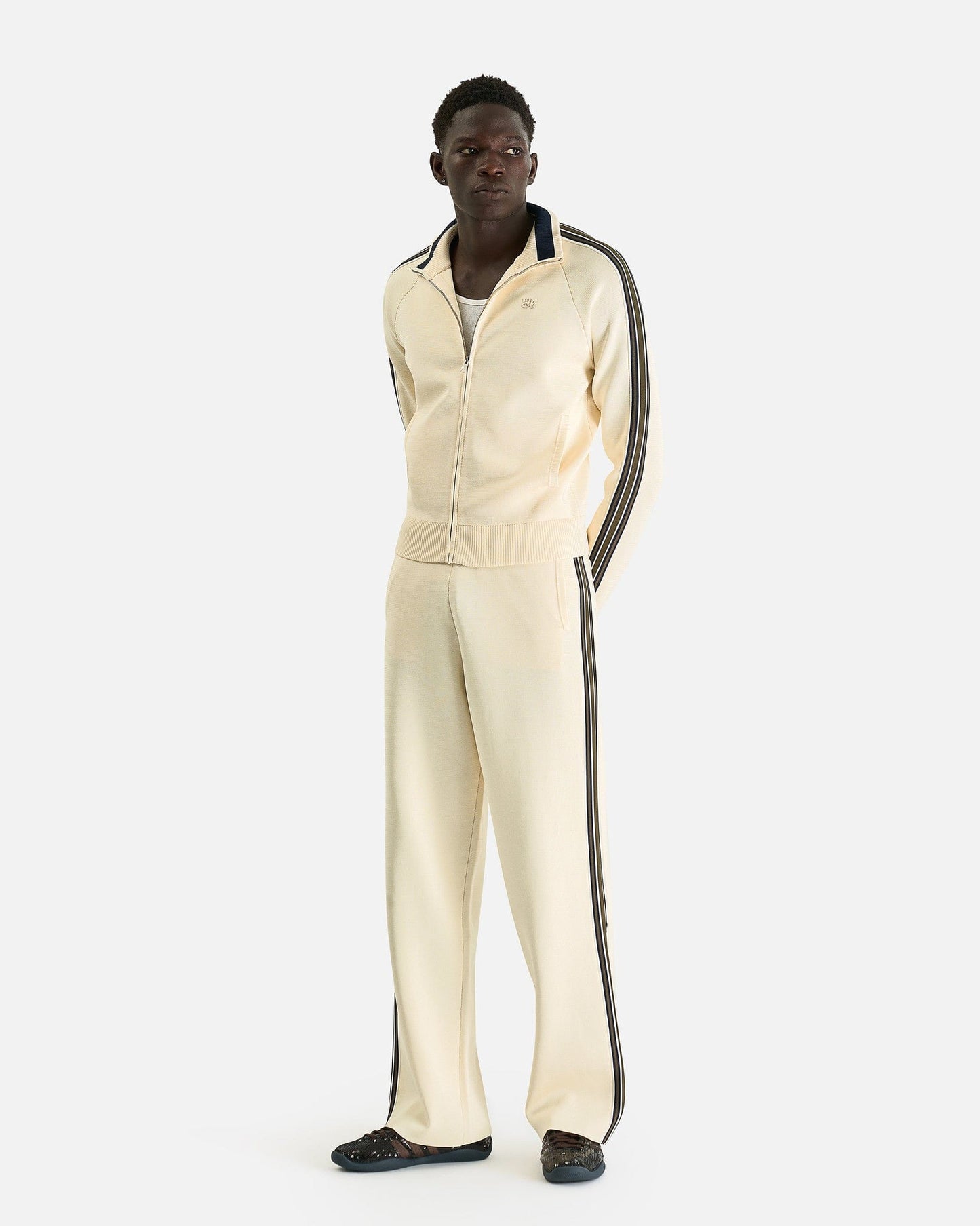 Wales Bonner Men's Pants Tide Track Pant in Ivory