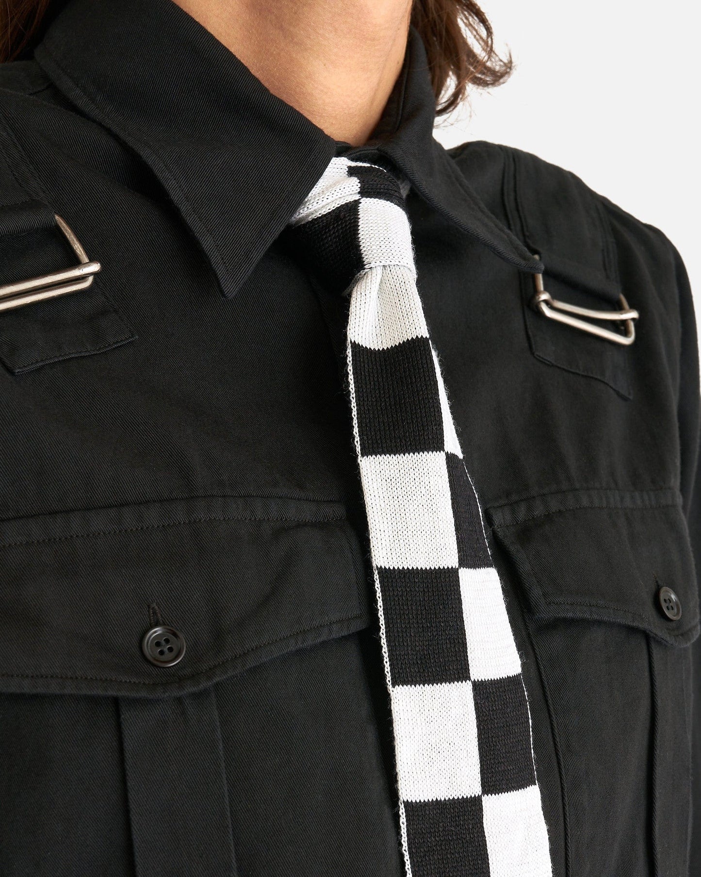 KENZO Ties Tie in Black/White