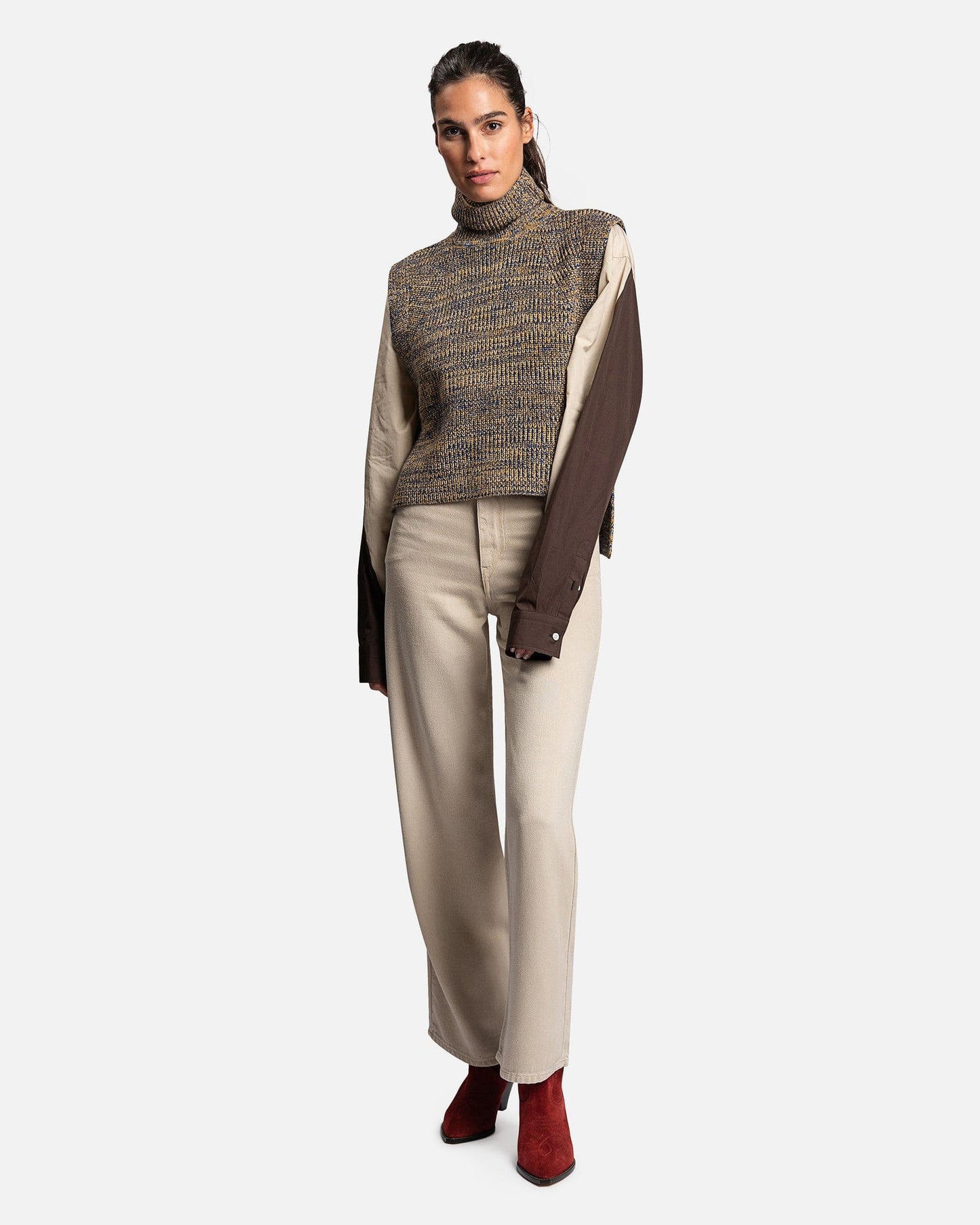 Isabel Marant Etoile Women Pants Tilorsya Fluid Denim Pants in Ecru