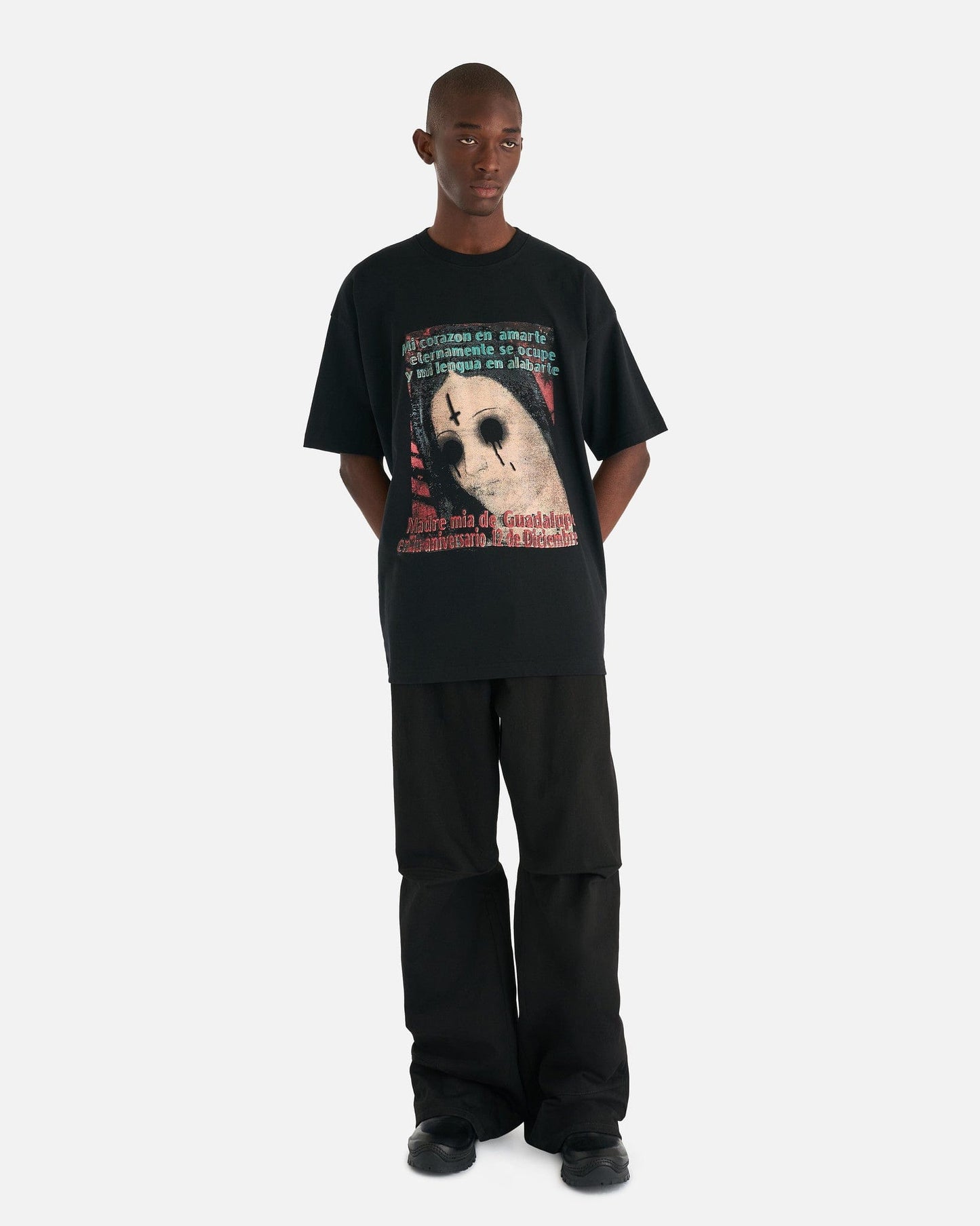 Willy Chavarria Men's T-Shirts Tom T-Shirt 3 in Black