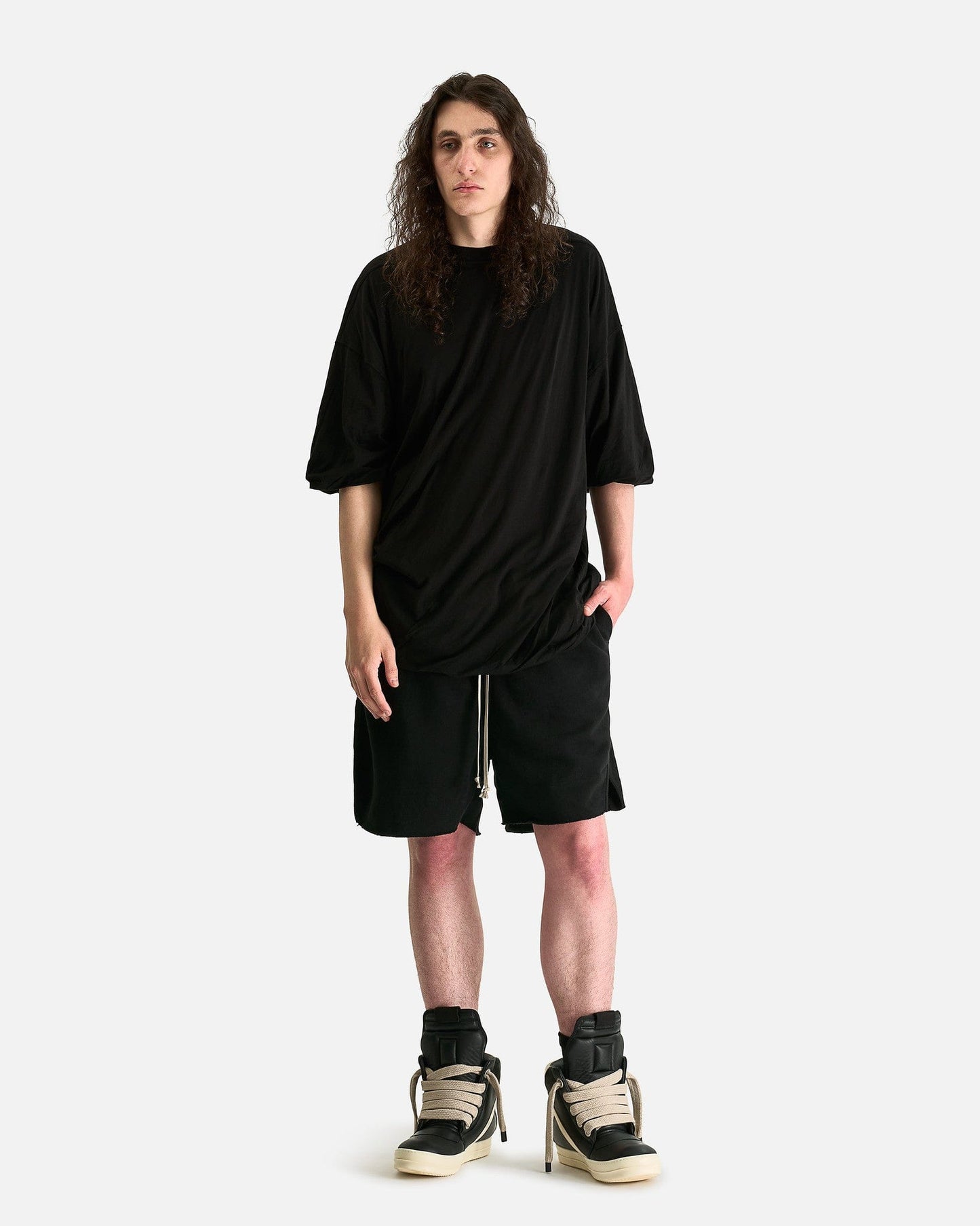Rick Owens DRKSHDW Men's T-Shirts Tommy T in Black