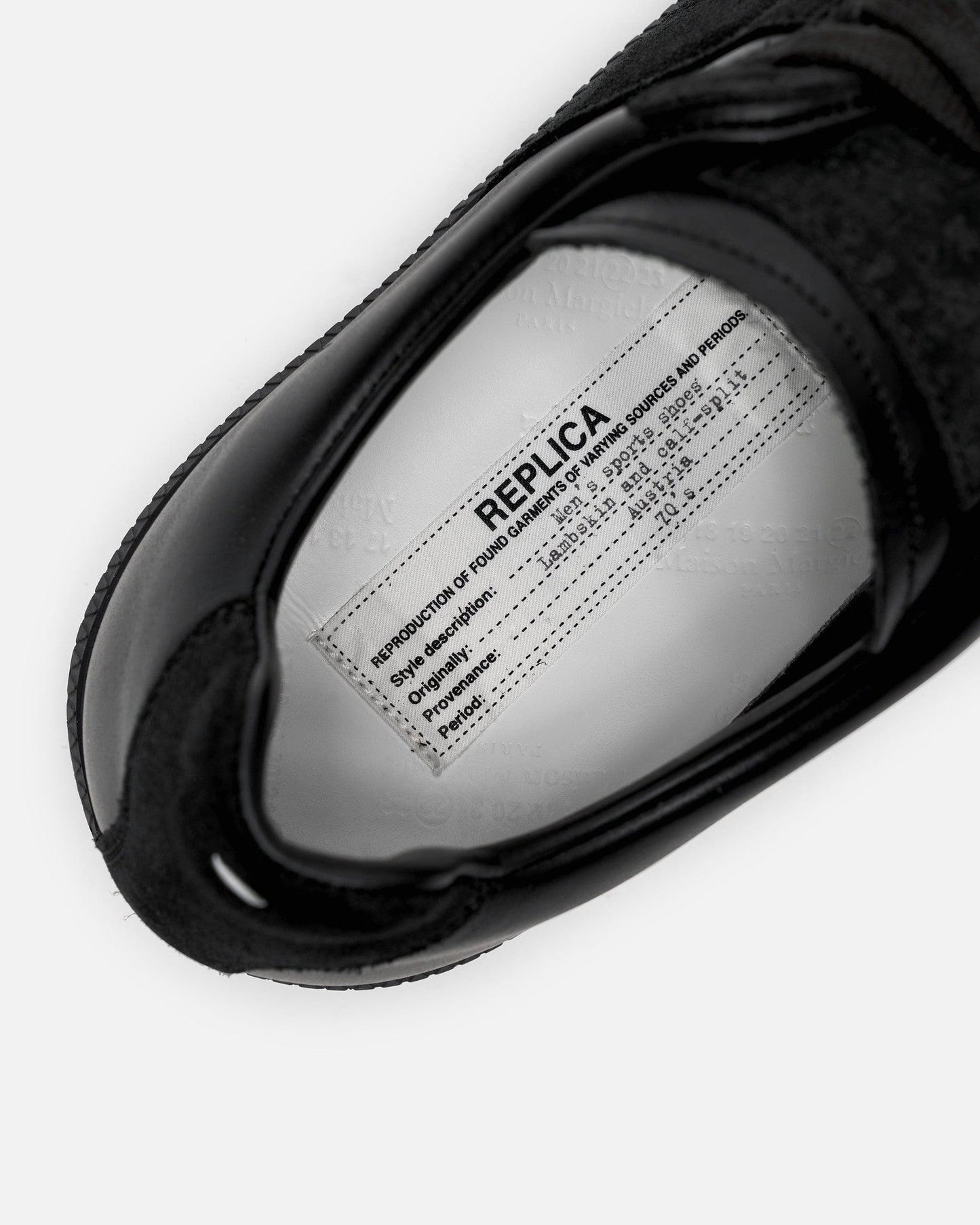 Maison Margiela Men's Sneakers Tonal Replica Sneaker in Black