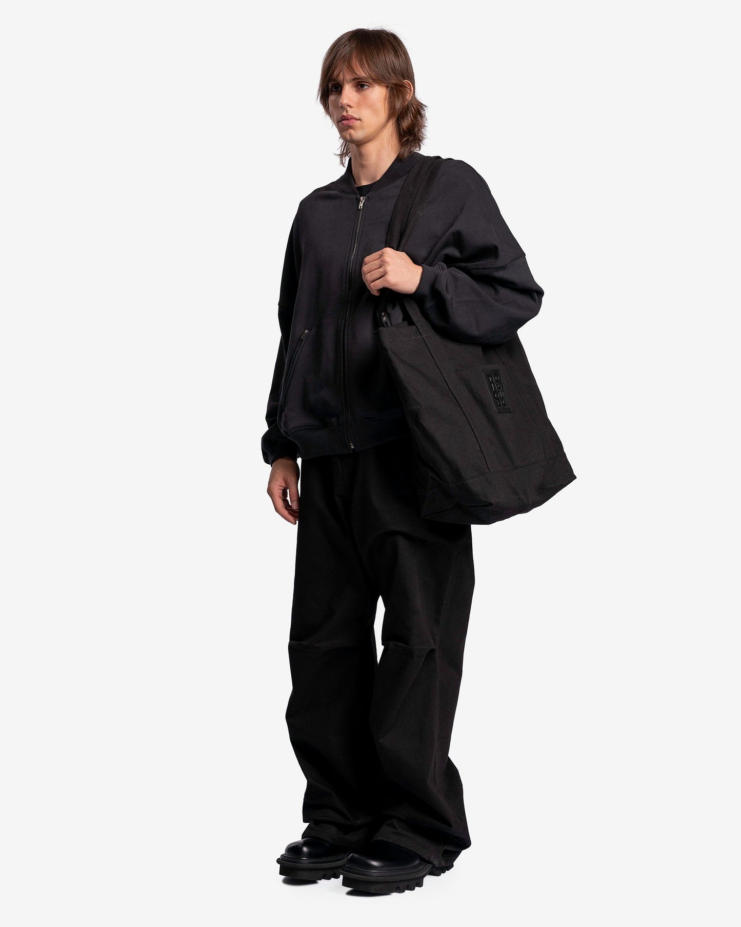 Raf Simons Men's Bags Tote Bag with Inside Bag in Black