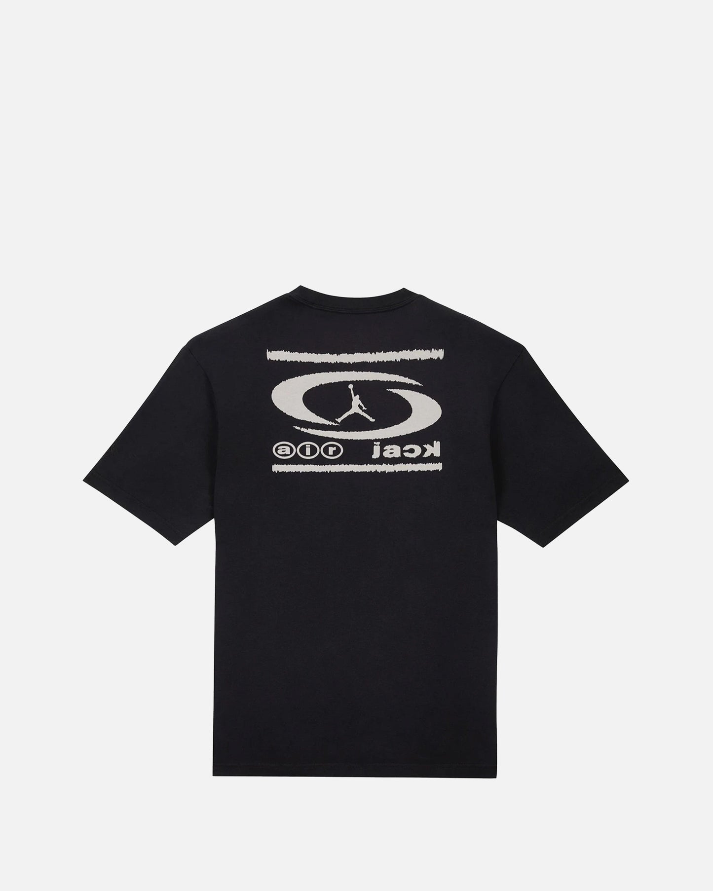 JORDAN Men's T-Shirts Travis Scott T-Shirt in Black/Sail