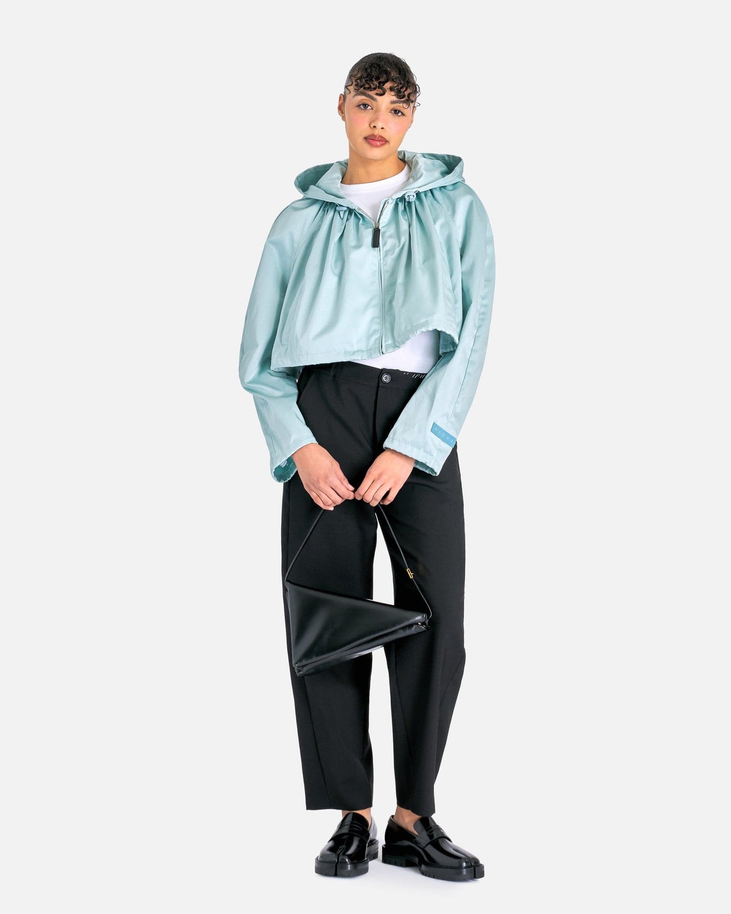 Marni Women Pants Tropical Wool Trousers in Black